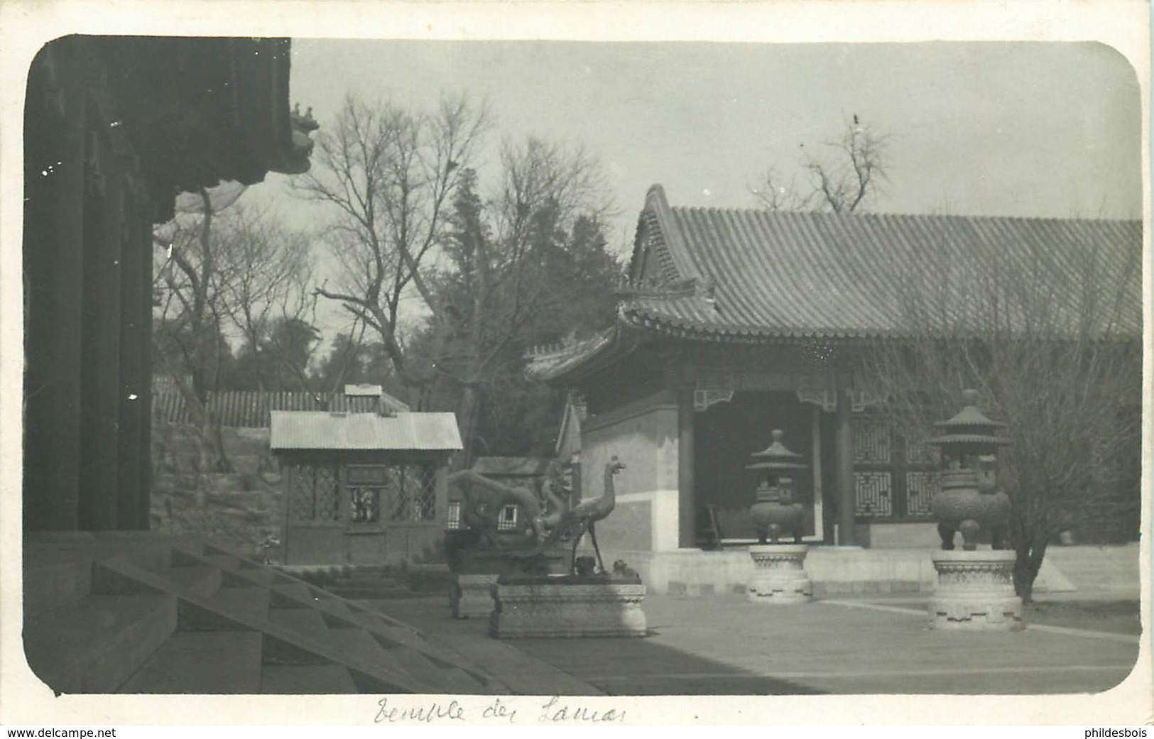 ASIE  CHINE (carte Photo Année 1930/40)  TEMPLE DES LAMAS - Chine
