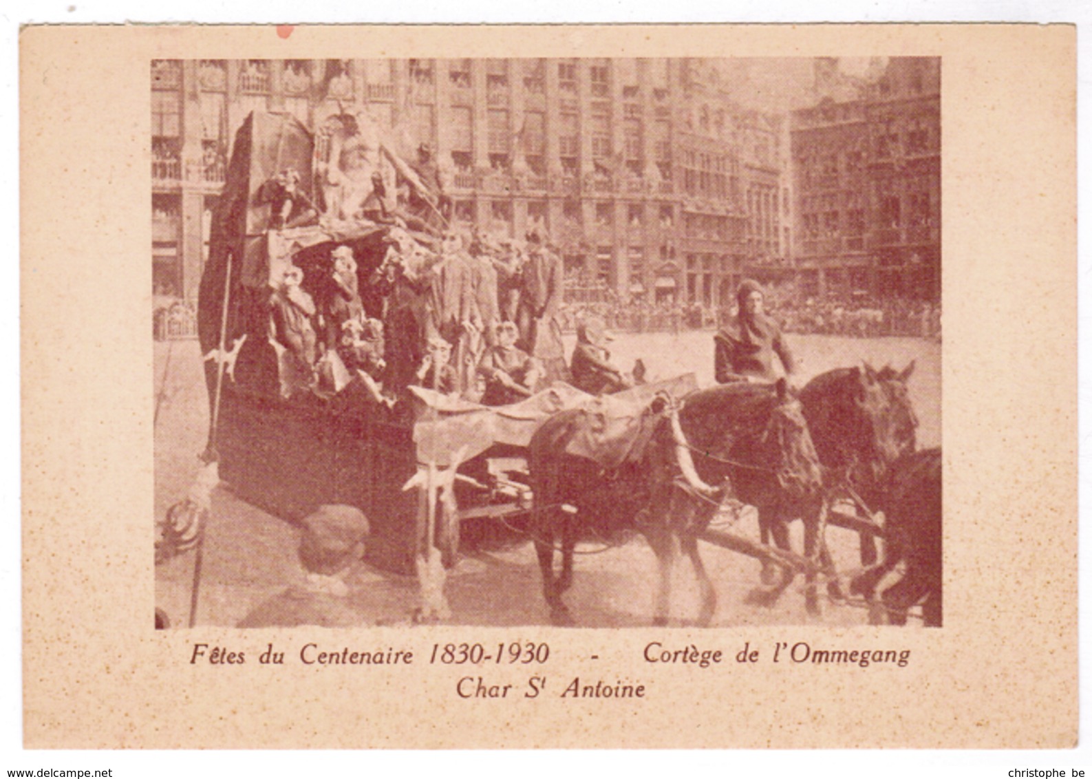 Brussel, Bruxelles, Fêtes Du Centenaire, 1830-1930 Cortege De L'Ommegang (pk52914) - Feesten En Evenementen