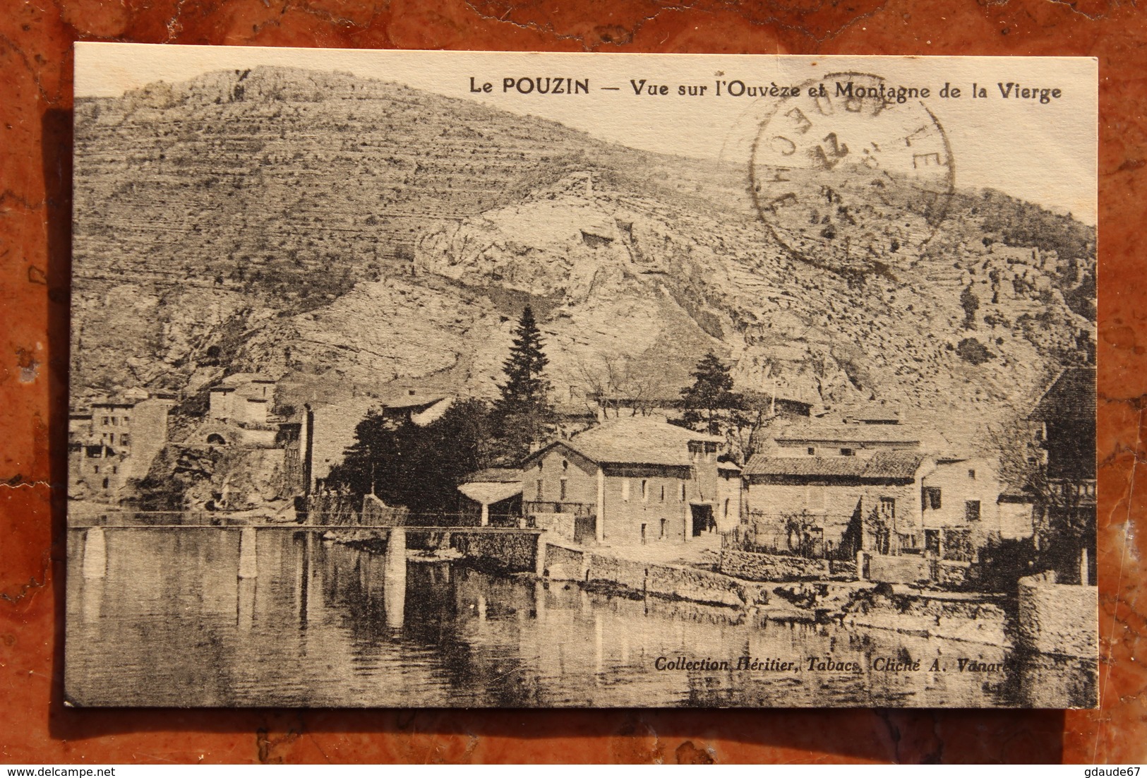 LE POUZIN (07) - VUE SUR L'OUVEZE ET MONTAGNE DE LA VIERGE - Le Pouzin