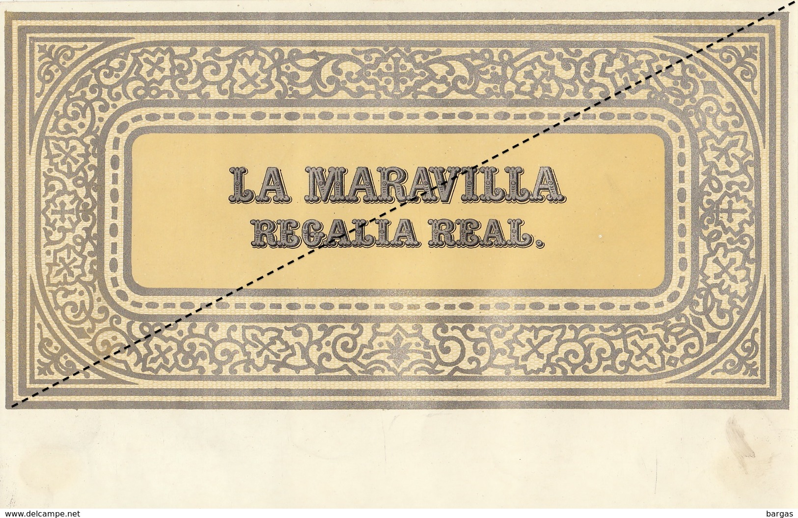 1893-1894 Grande étiquette Boite à Cigare Havane LA MARAVILLA - Etiquettes