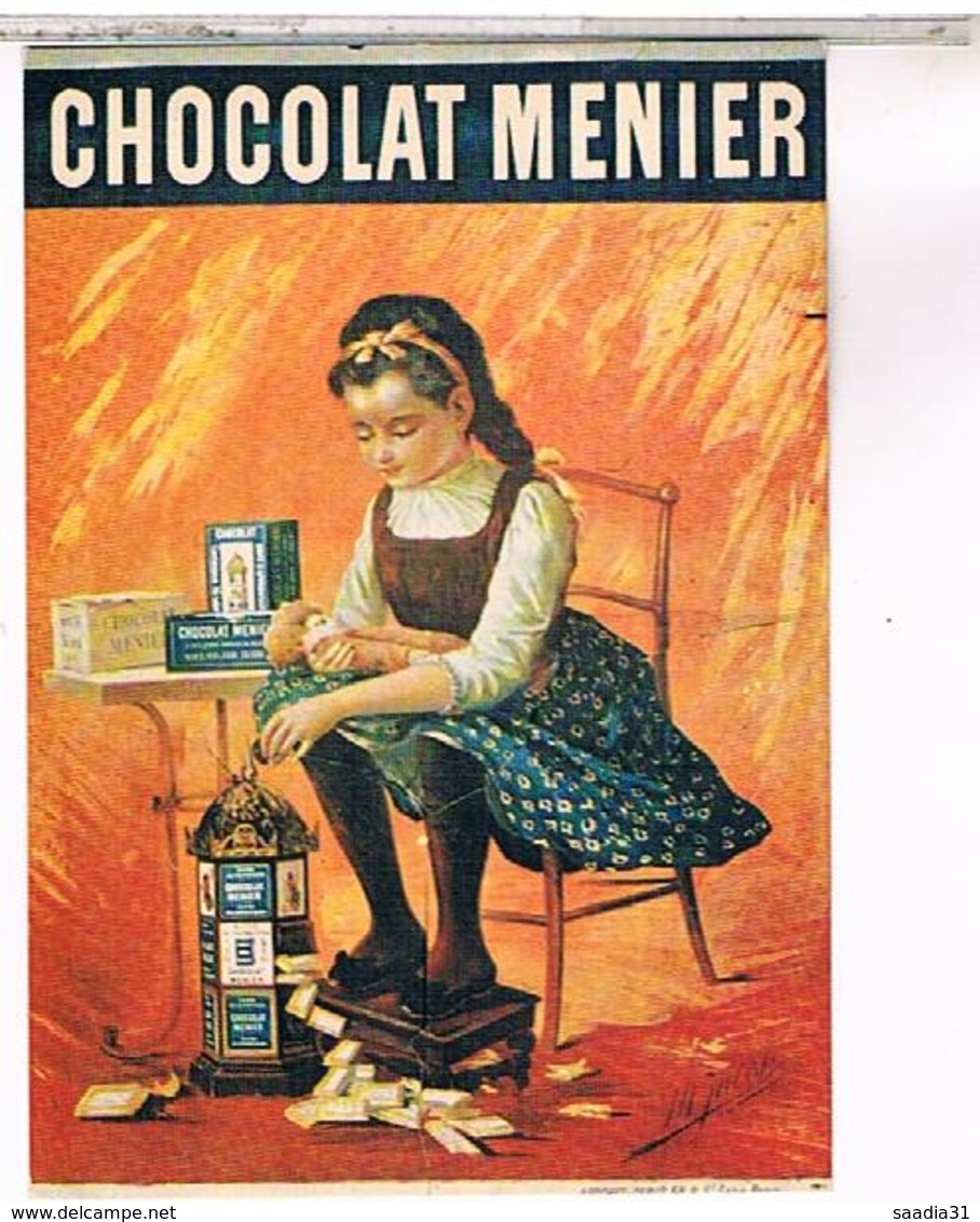 PUBLICITE CPM CHOCOLAT  MENIER - Advertising