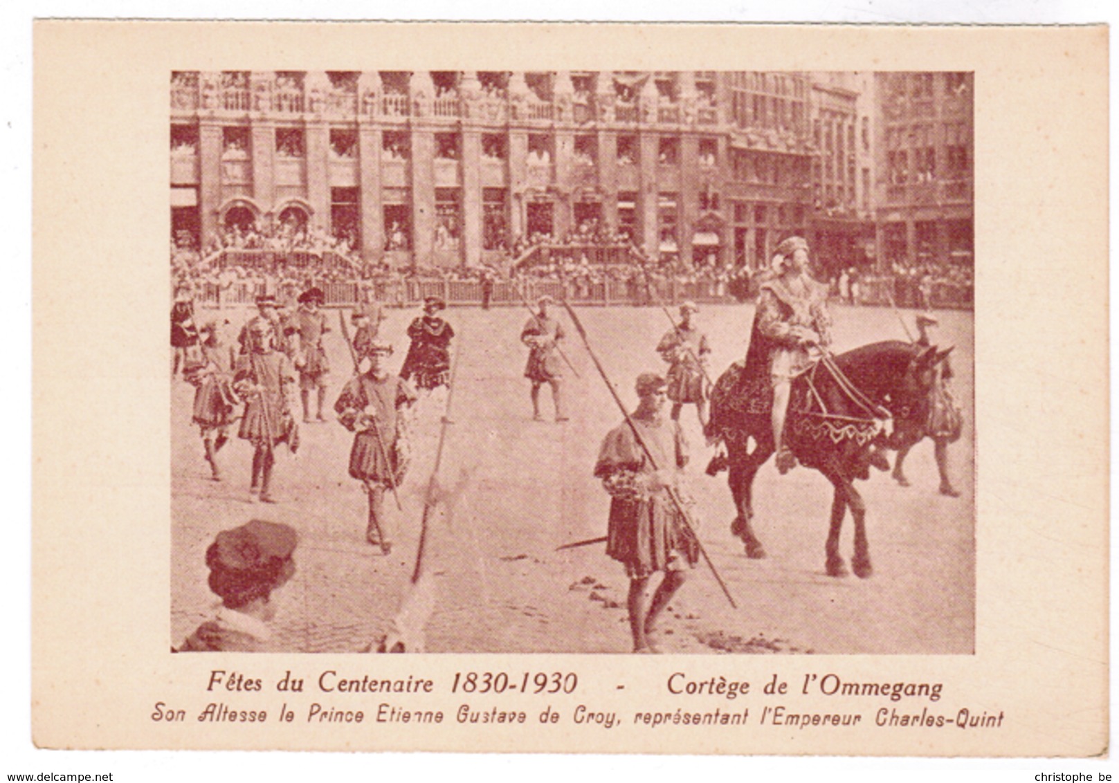 Brussel, Bruxelles, Fêtes Du Centenaire, 1830-1930 Cortege De L'Ommegang (pk52922) - Feesten En Evenementen