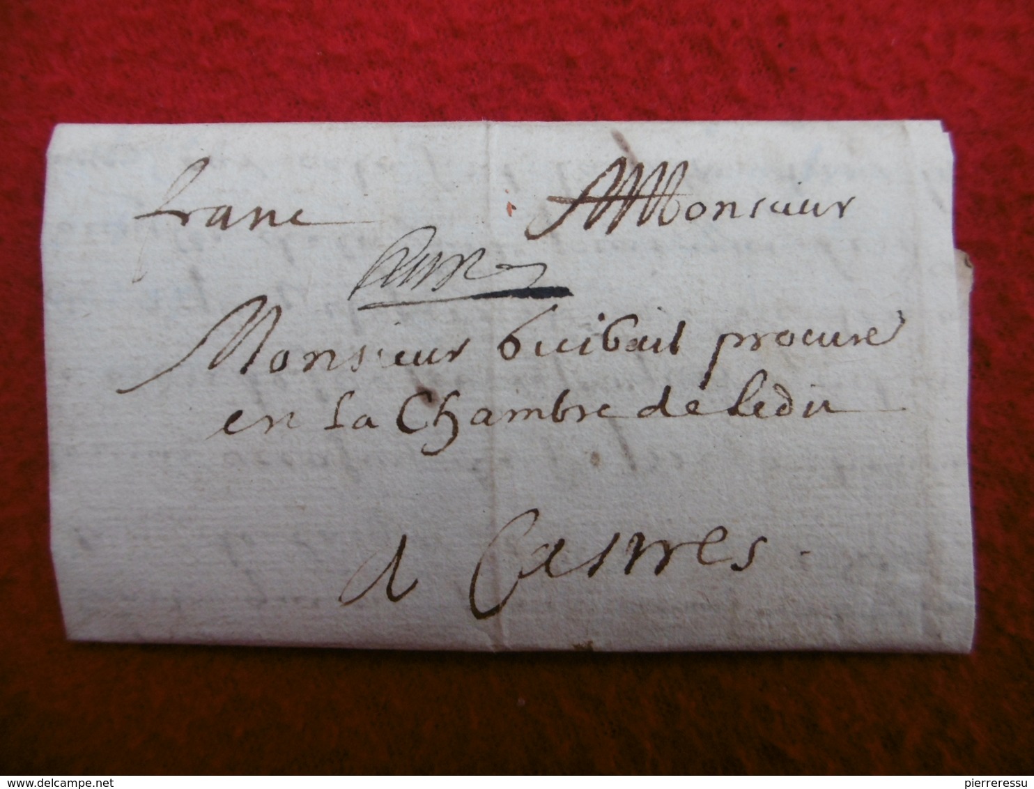 LAS FRANC MANUSCRIT 1658 DE SOMMIERES A CASTRES SIGNE ROUSSILHON - ....-1700: Précurseurs