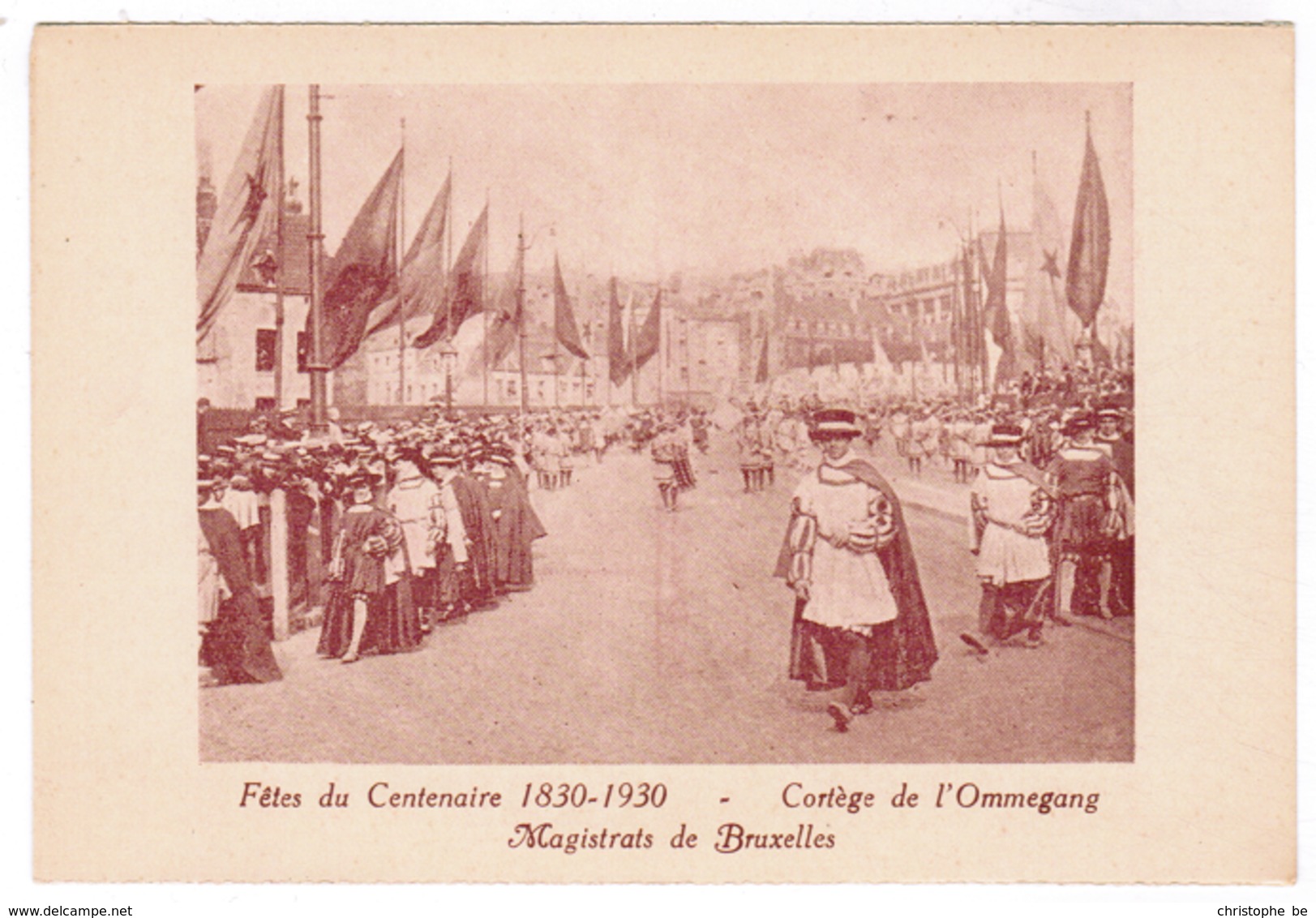 Brussel, Bruxelles, Fêtes Du Centenaire, 1830-1930 Cortege De L'Ommegang (pk52923) - Feesten En Evenementen