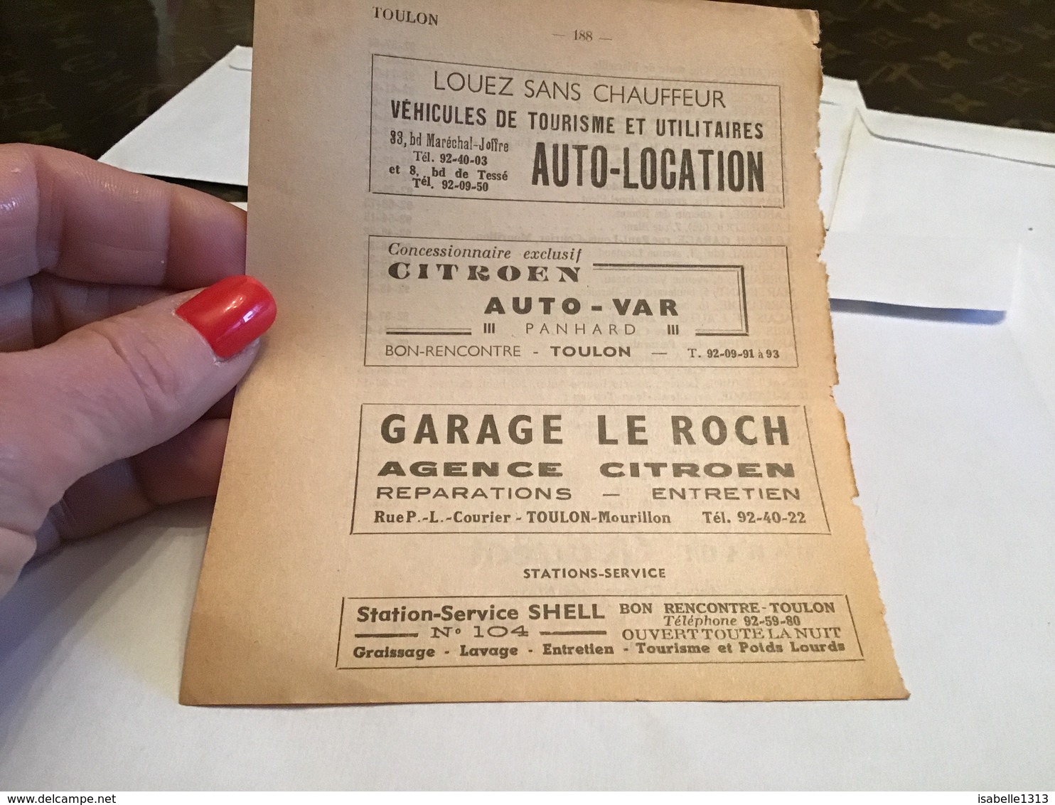 Toulon Garage Peugeot Agent Citroën Réparation Entretien Citroën Auto Var Véhicule De Tourisme Et Utilitaire - 1900 – 1949