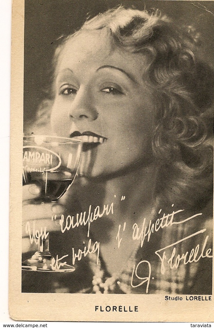 FLORELLE Chanteuse Comédienne Cinéma Artiste PUBLICITE CAMPARI - Artistes