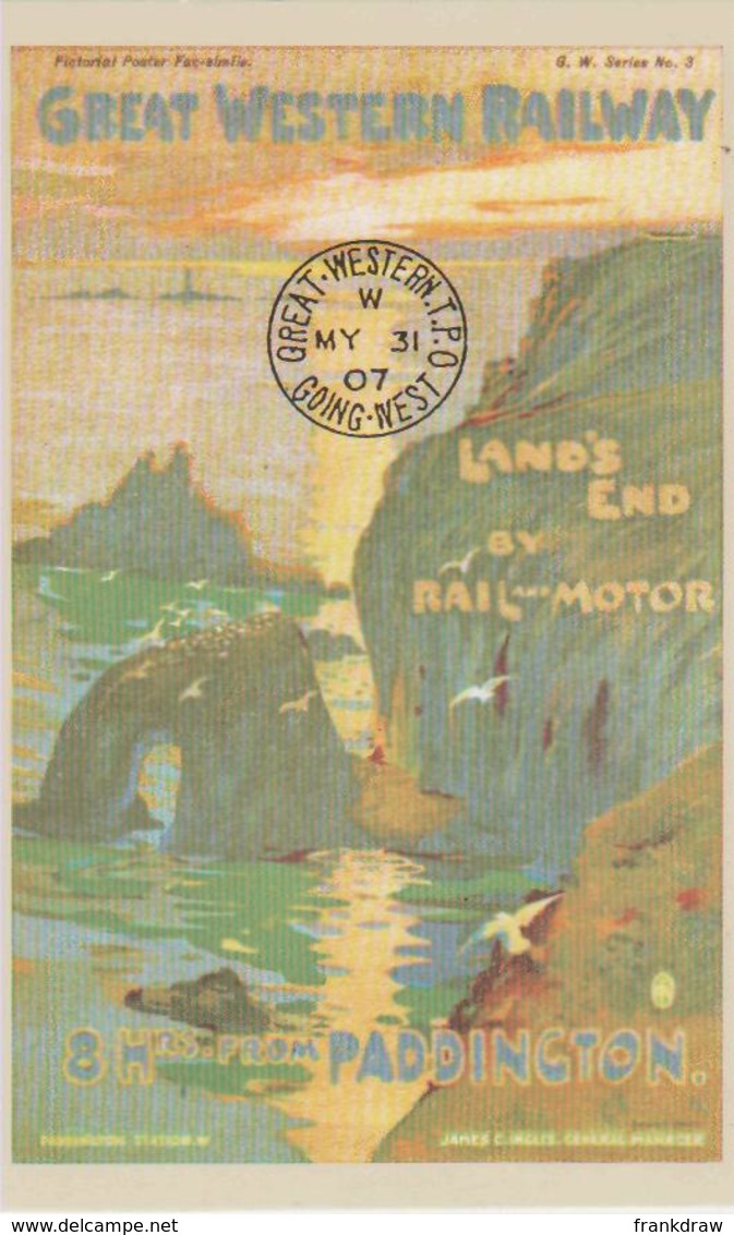 Postcard - Copy Of Great Western Railway Poster, 1907  - Unused Very Good - Unclassified