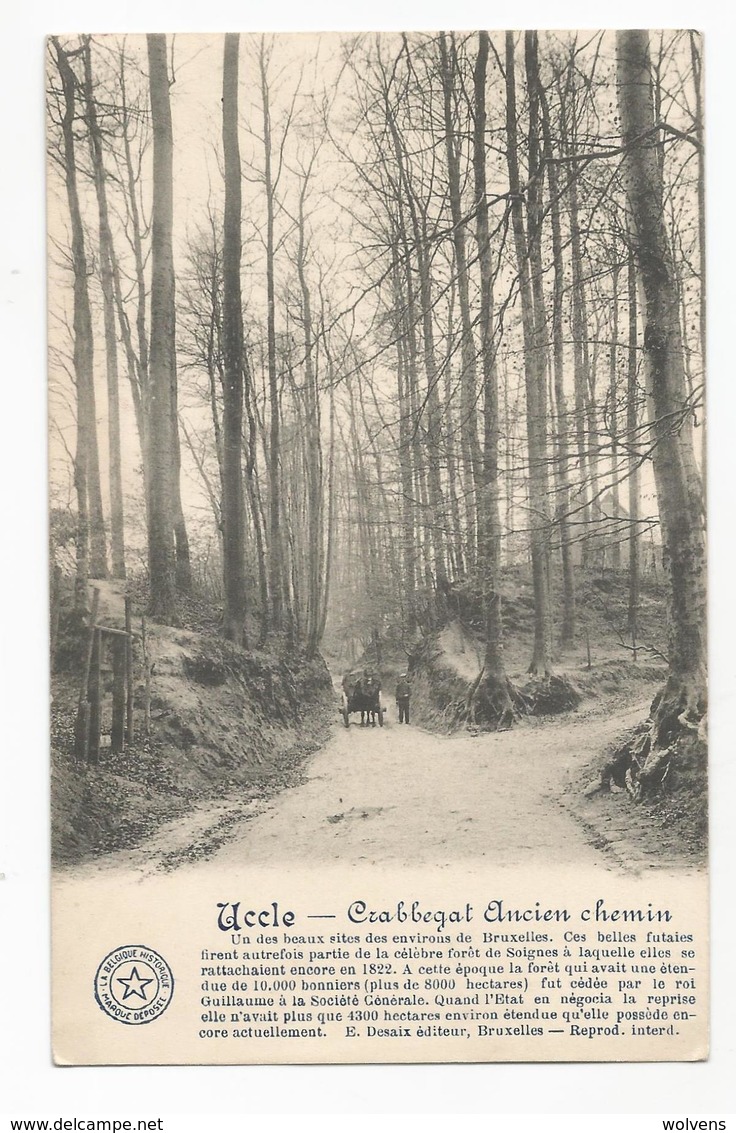 Uccle Crabbegat Ancien Chemin Carte Postale Ancienne - Uccle - Ukkel