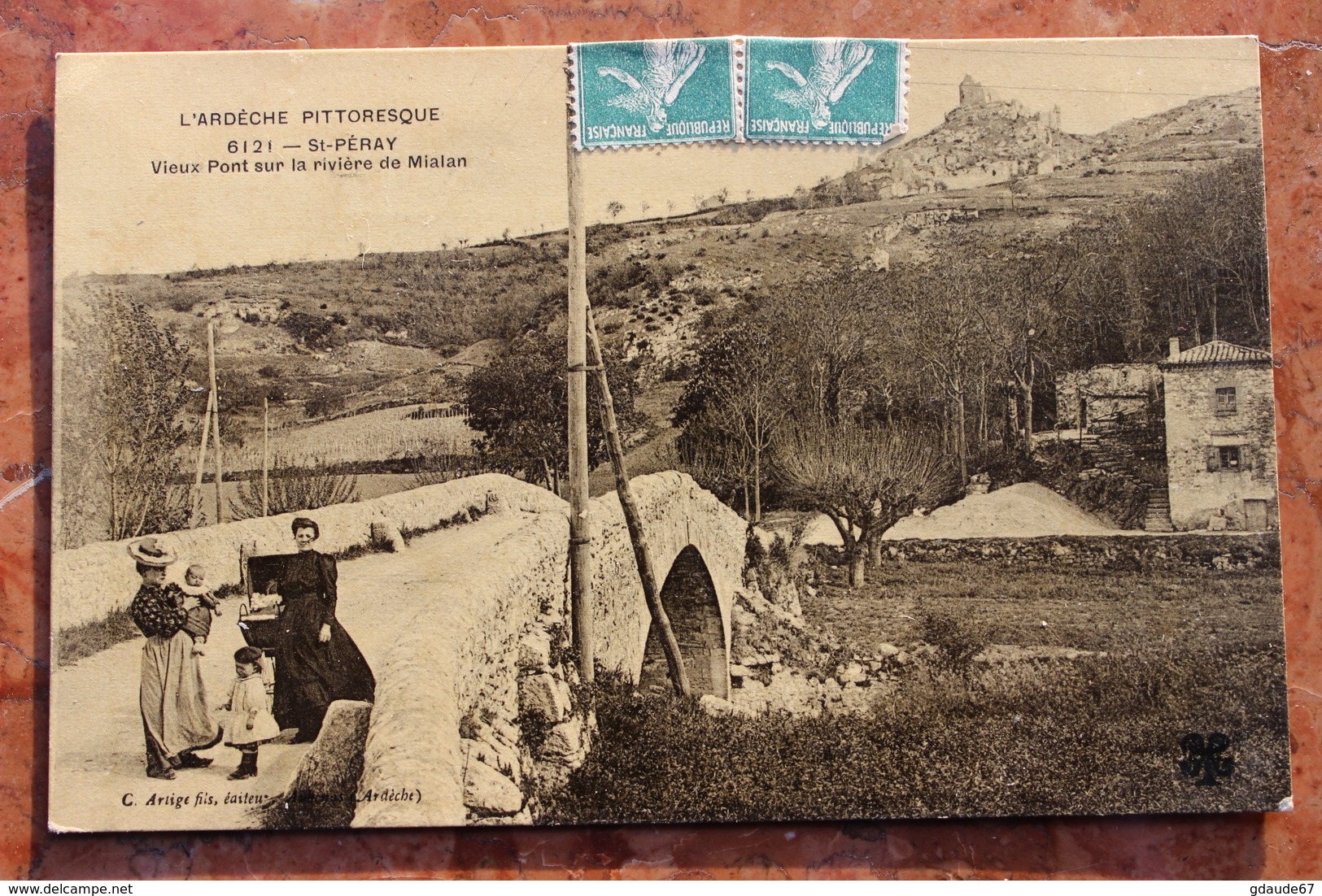 SAINT PERAY (07) - VIEUX PONT SUR LA RIVIERE DE MIALAN - Saint Péray