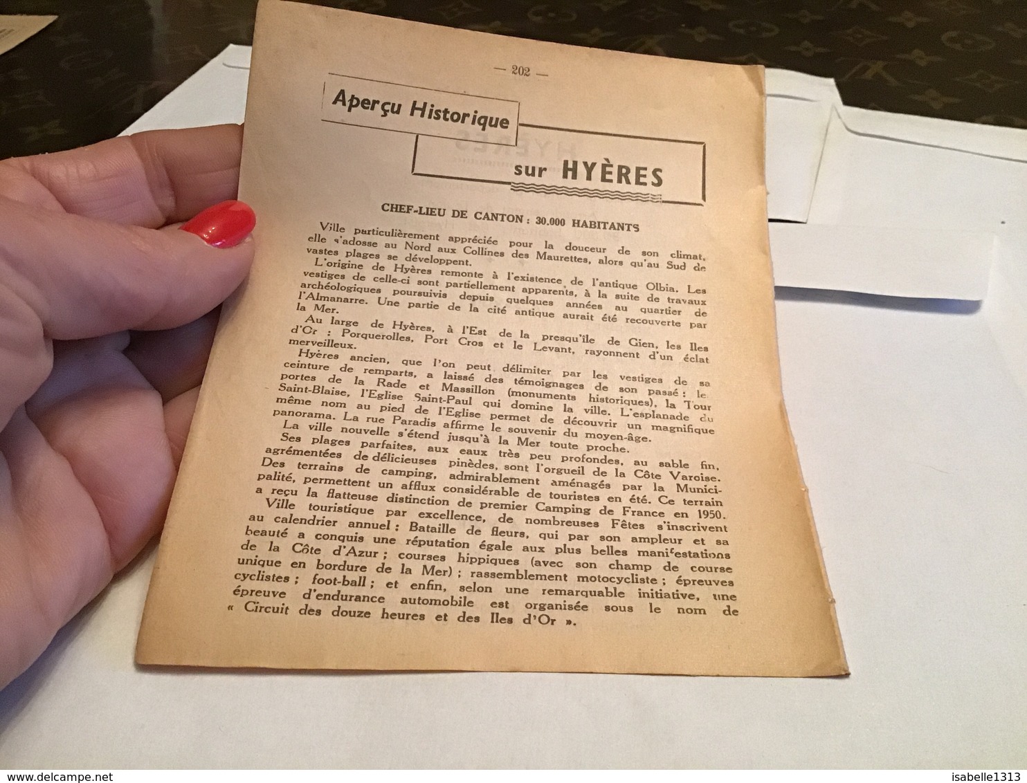 Hyeres  Histoire économie Avoir Aperçu Historique - 1900 – 1949