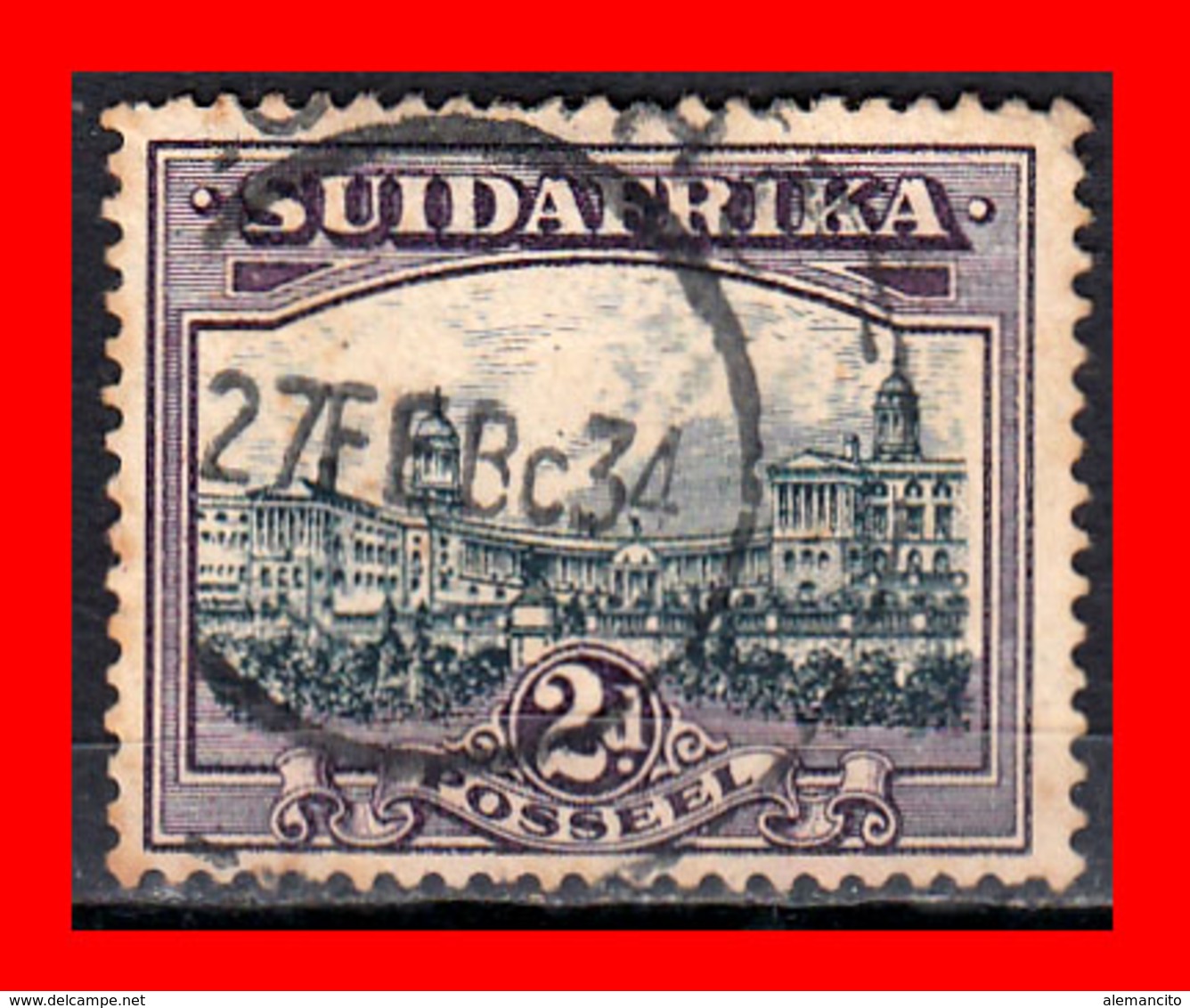 SOUTH AFRICA  SELLO AÑO 1927-28 - Dienstzegels