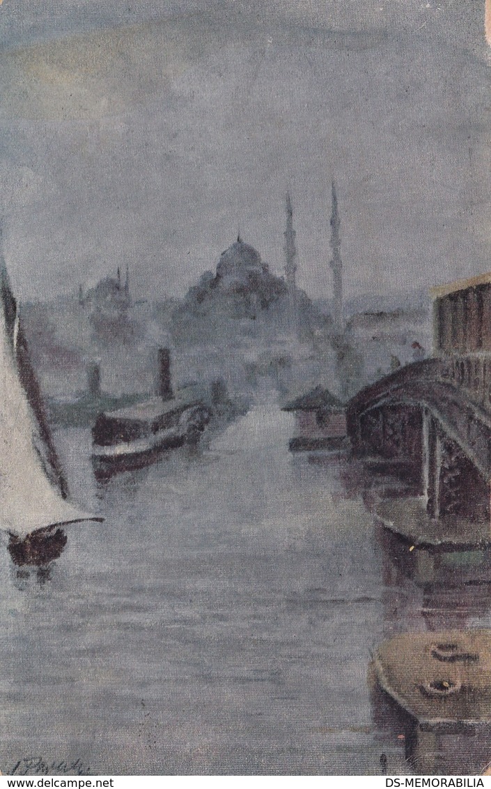 Constantinople - The Galata Bridge - Turquie