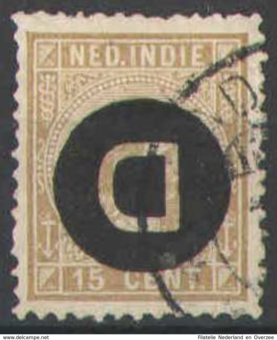 Nederlands Indie 1911 NVPH Nr Dienst 3f Gebruikt/used Kopstaande Opdruk - Nederlands-Indië