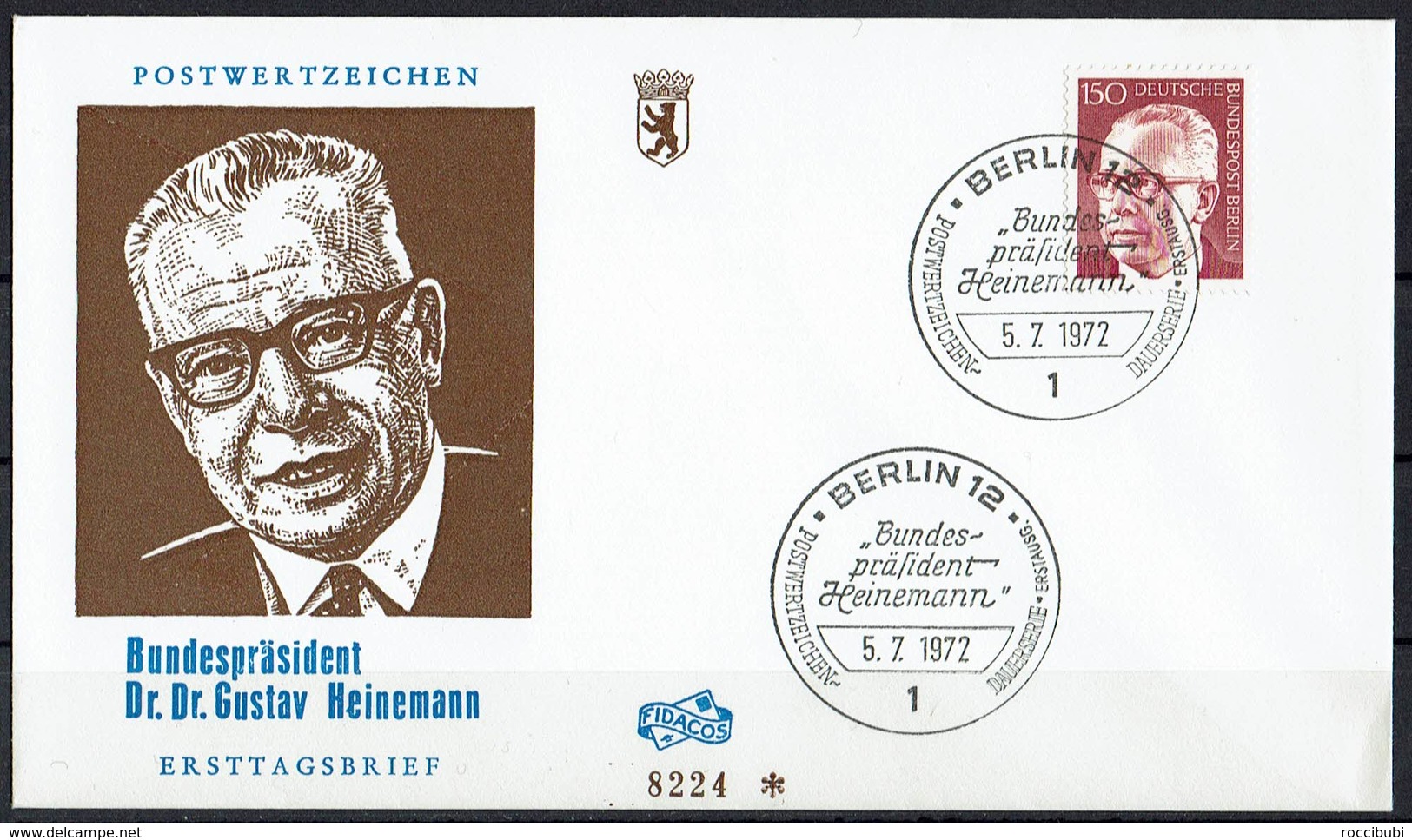 Berlin 1972 // Mi. 431 FDC (033..337) - Sonstige & Ohne Zuordnung