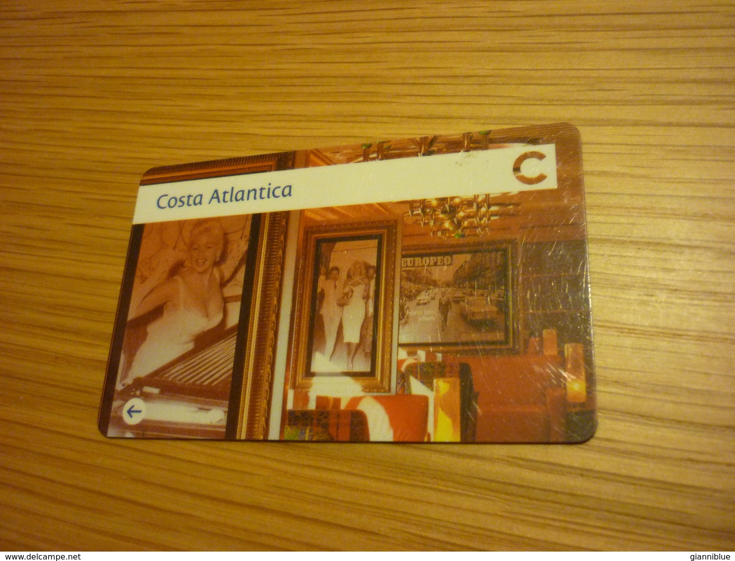 Costa Atlantica Ship Cruise Cruises Cabin Magnetic Boarding Key Card (eu Guest) - Cartes D'hotel