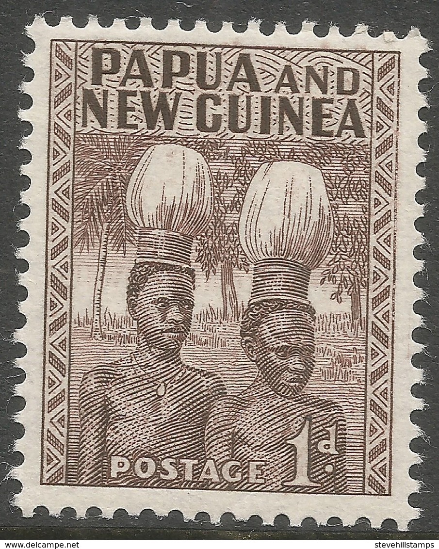 Papua New Guinea. 1952-8 Definitives. 1d MNH. SG 2 - Papua Nuova Guinea