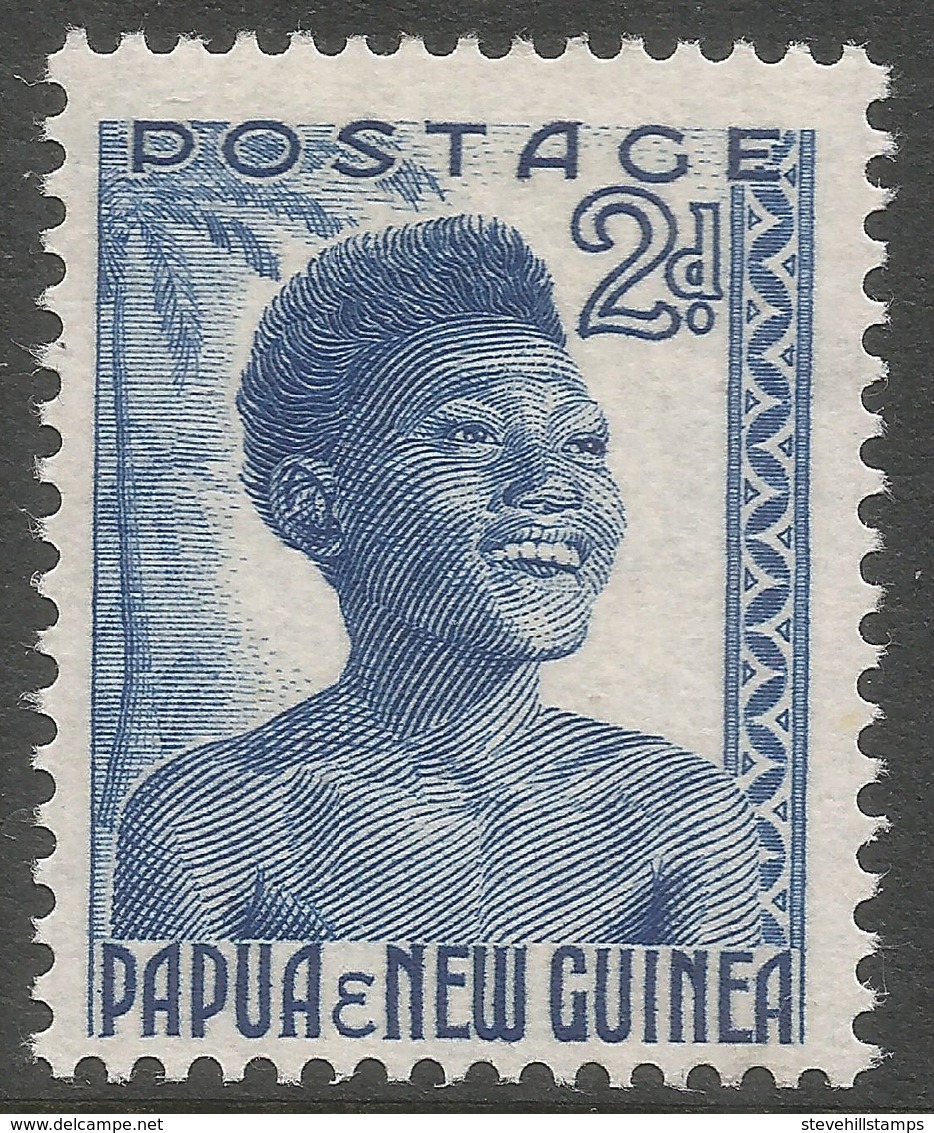 Papua New Guinea. 1952-8 Definitives. 2d MNH. SG 3 - Papua New Guinea