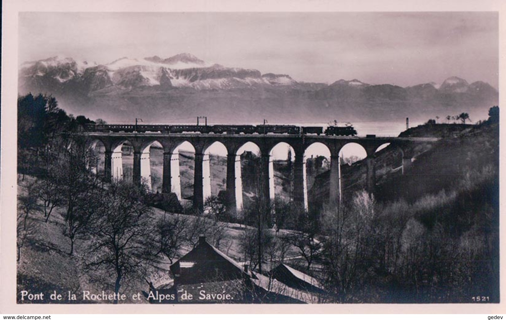 La Conversion, Train Sur Le Viaduc De Rochettaz, Chemin De Fer Lausanne – Bern (76) - Lausanne