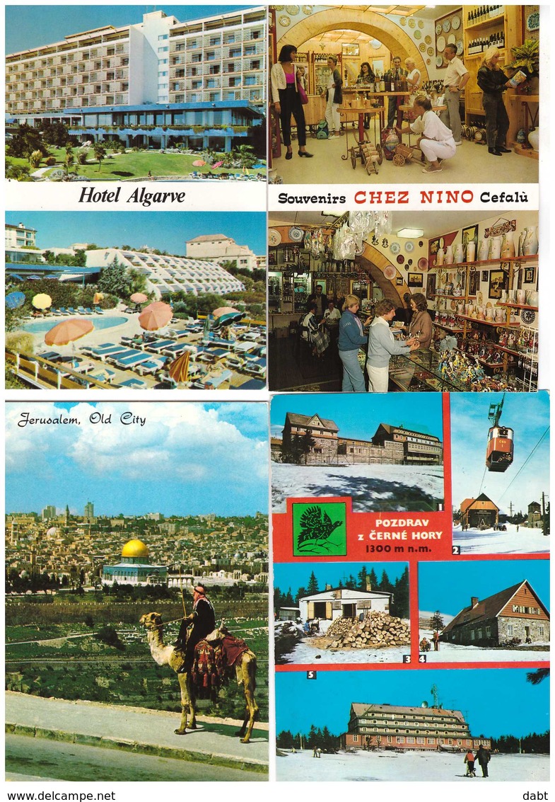lot 640 cartes postales étrangères , cartes scannées incluses