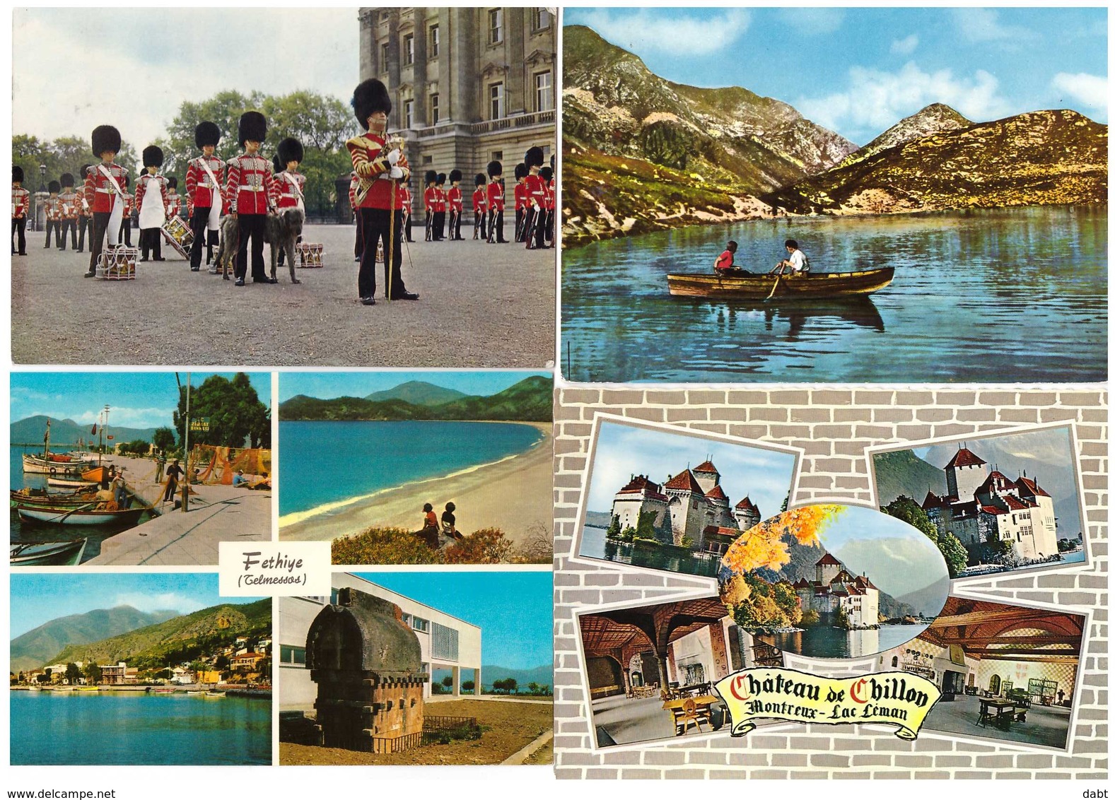 lot 640 cartes postales étrangères , cartes scannées incluses