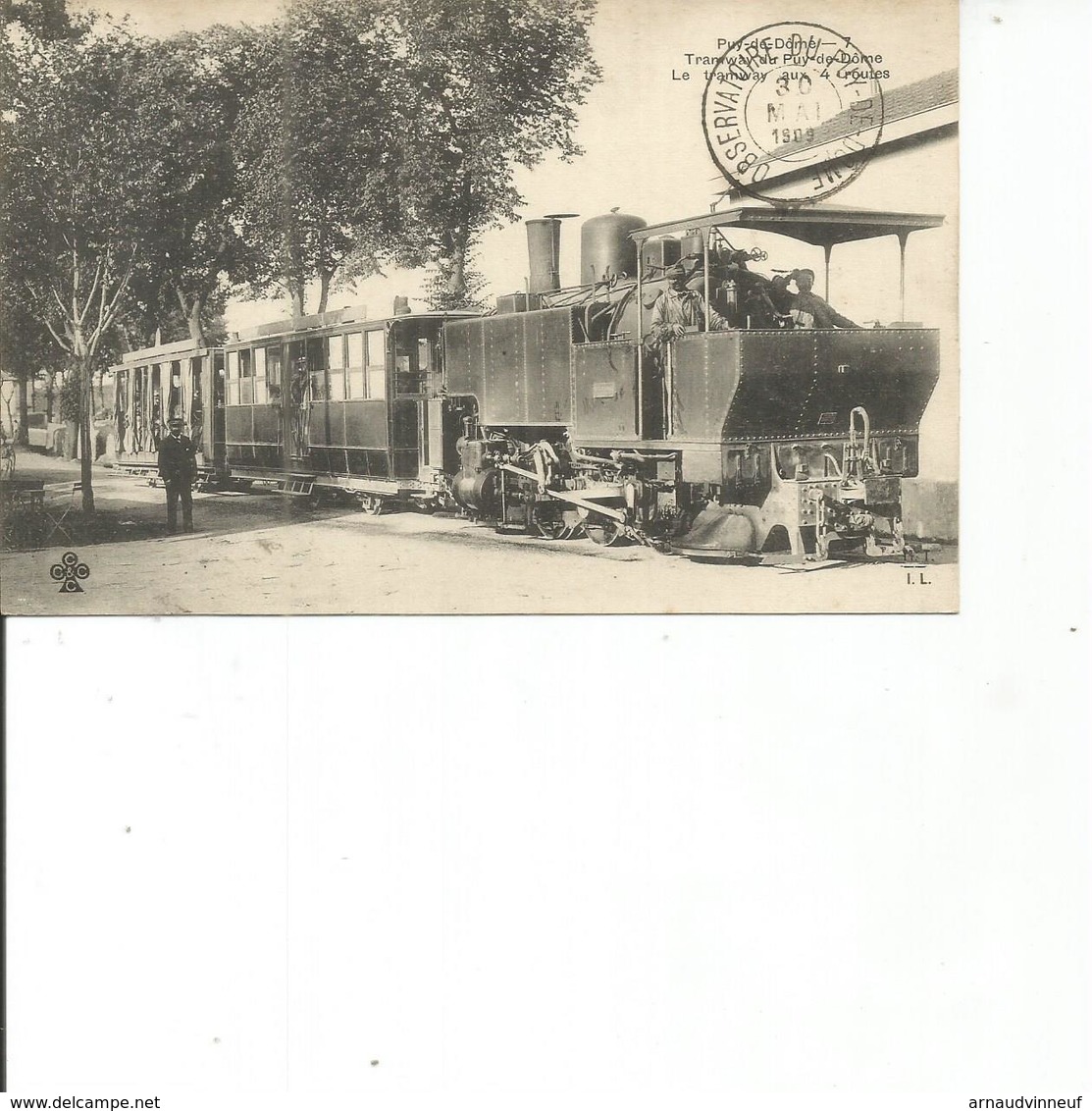 63-TRAMWAY DU PUY DE DOME LE TRAMWAY AUX 4 ROUTES - Autres & Non Classés