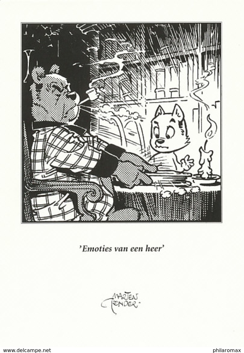 DP00697 - NETHERLANDS - DUTCH COMICS - O.B. BOMMEL TOM POES - MARTEN TOONDER - CP ORIGINAL - Bandes Dessinées