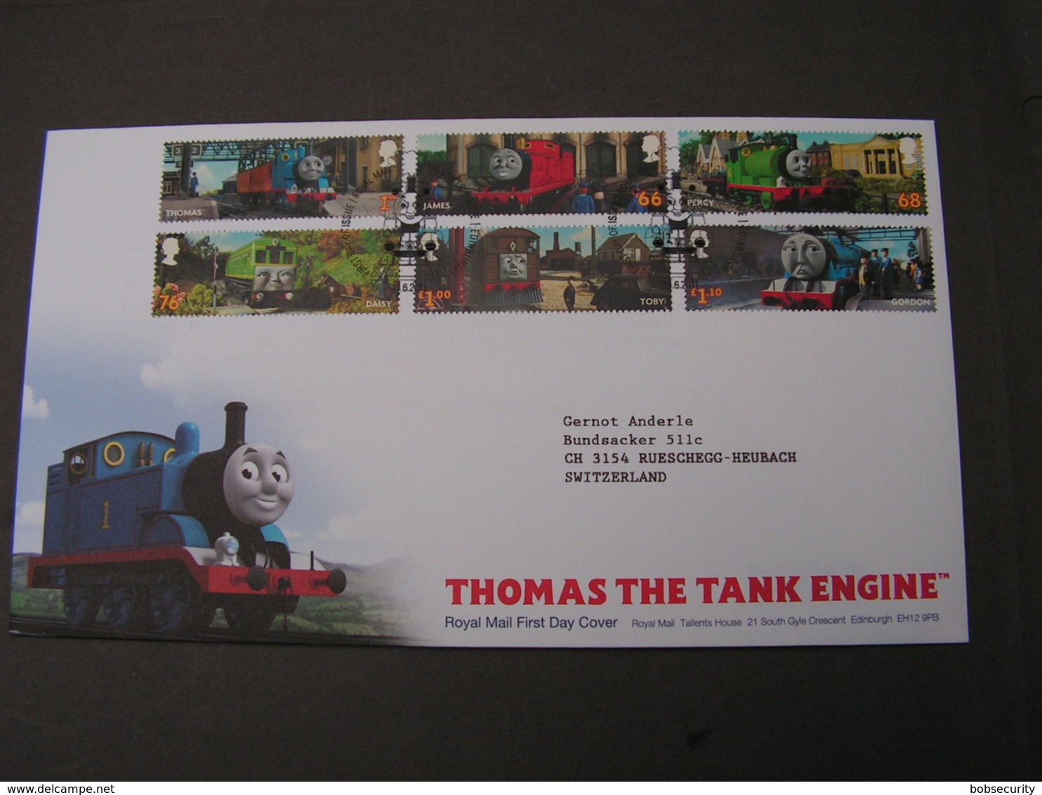 GB FDC 2011 Eisenbahn Wilbert 3103-3108 - 2011-2020 Dezimalausgaben