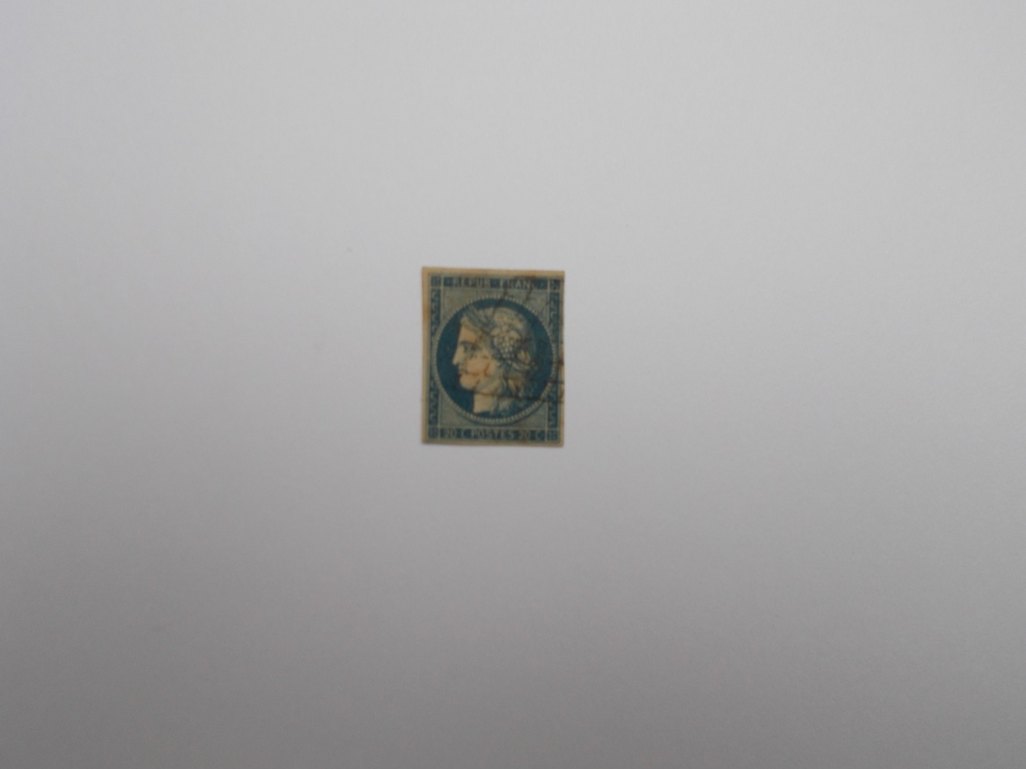 TIMBRE OBLITERE 20 C BLEU - 1849-1850 Ceres