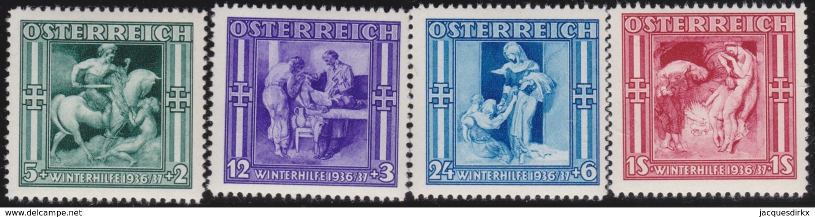 Osterreich      .   Yvert   .      485/488       .    **      .    Postfrisch    .   /  .     MNH - Ungebraucht