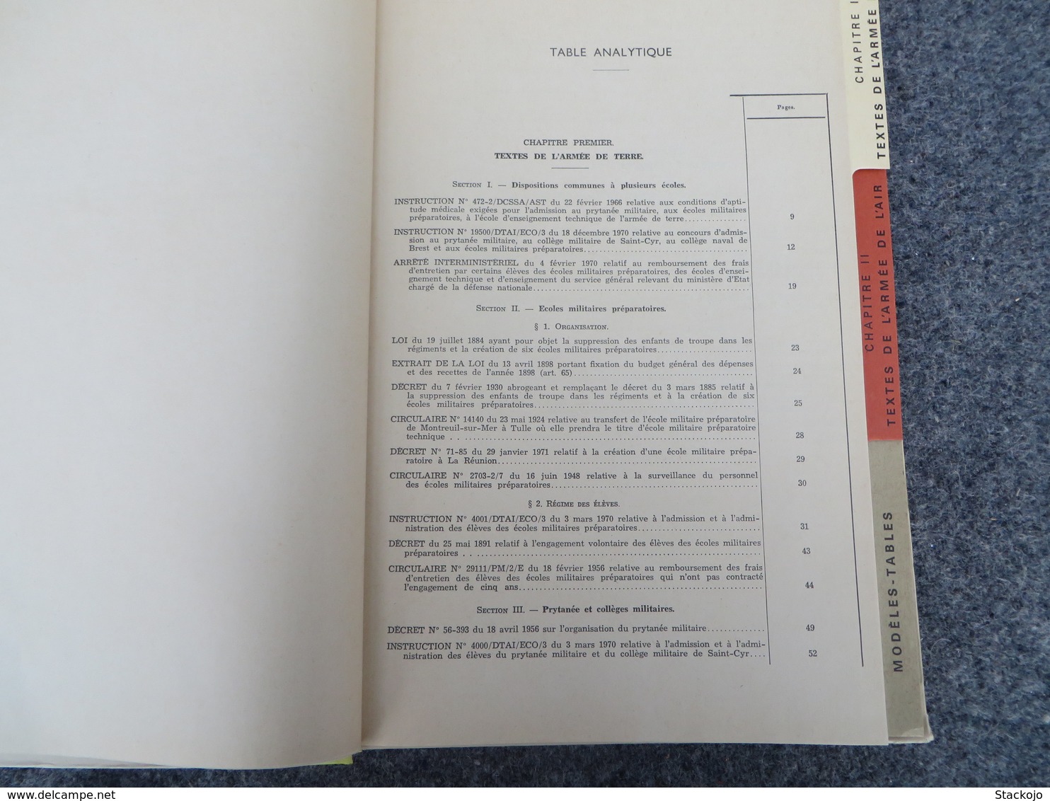 TTA 259 - Ecoles Militaires Préparatoires Des Armées De Terre Et De L'air - Institutions Diverses - 259/09 - Other & Unclassified