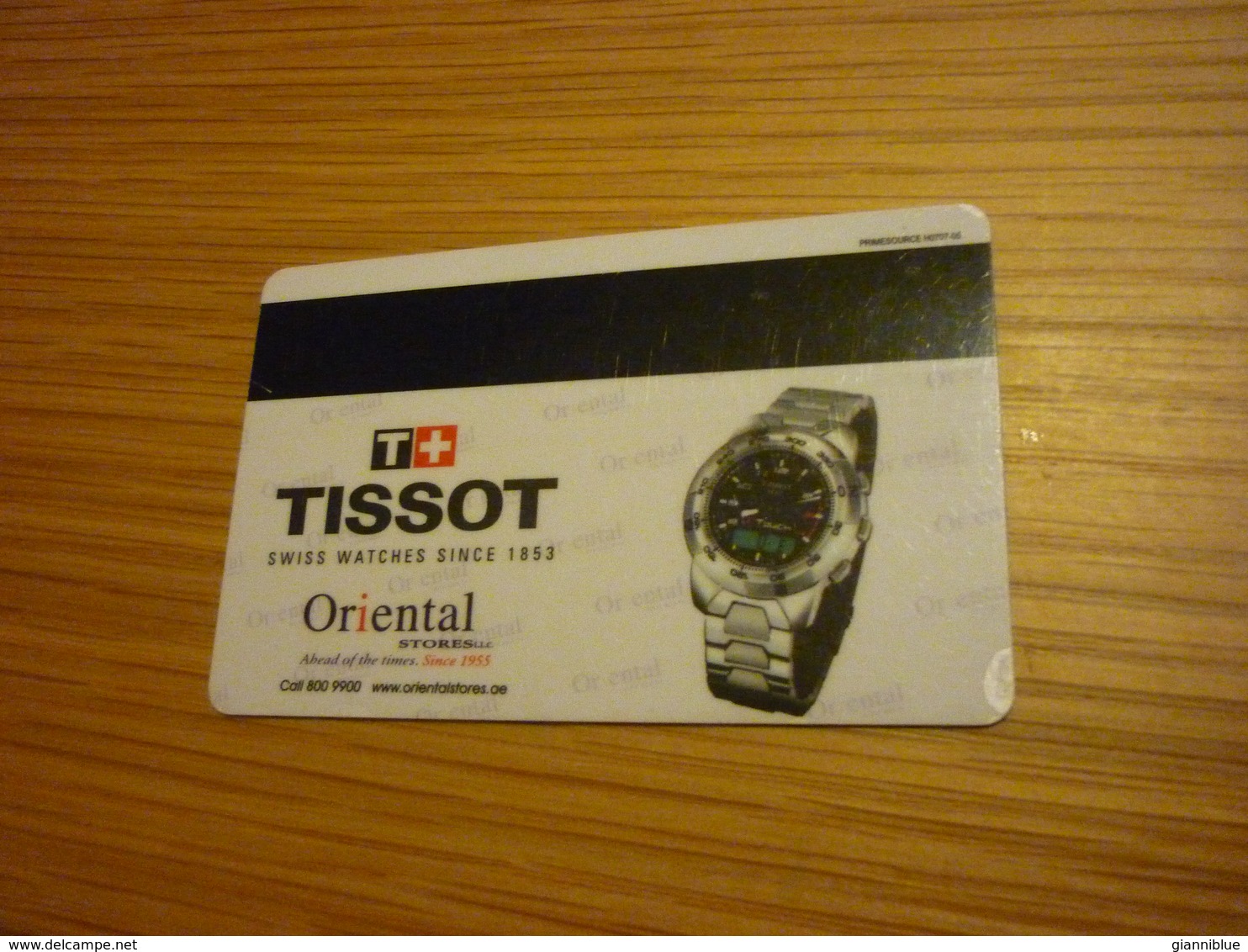 Dubai U.A.E. Arabian Courtyard Hotel Room Key Card (Tissot Swiss Watch) - Cartes D'hotel