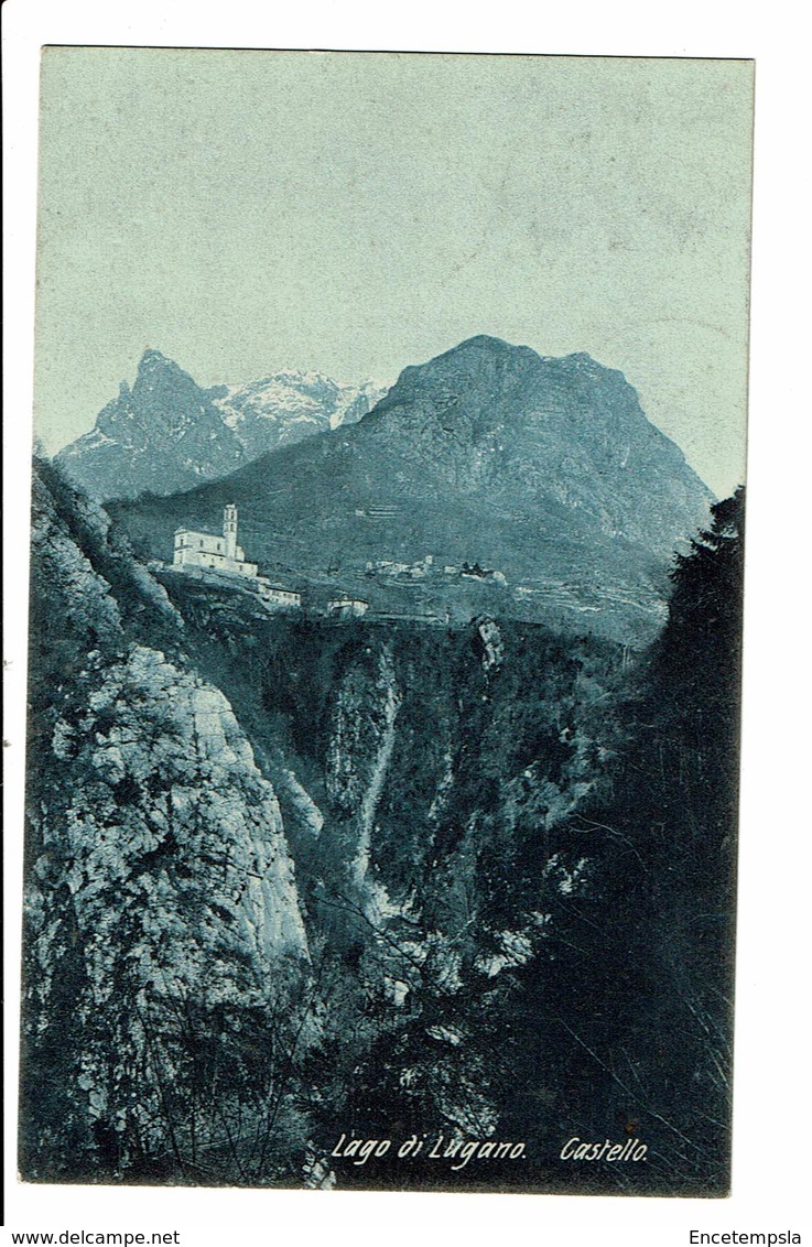 CPA - Carte Postale -Suisse - Tessin -Lago Di  Lugano Castello -1909-  S4993 - Lugano