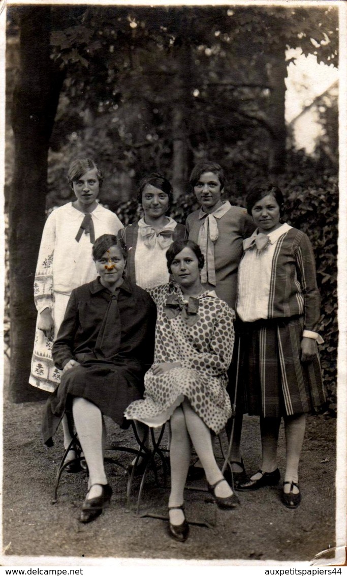 Carte Photo Originale Les 6 Jeunes Filles D'Ahrweiler Est Un Arrondissement De Rhénanie-Palatinat Vers 1930 - Personnes Anonymes