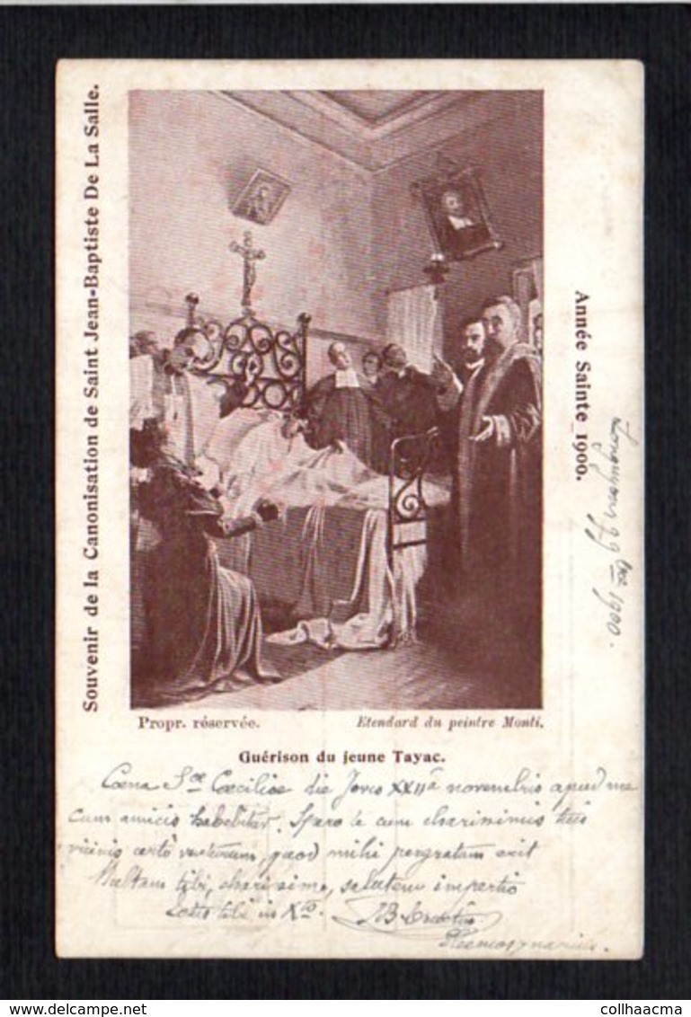 Christianisme / Souvenir Canonisation De St Jean Baptiste De La Salle / Année Sainte 1900 / Guérison Du Jeune Tayac - Saints