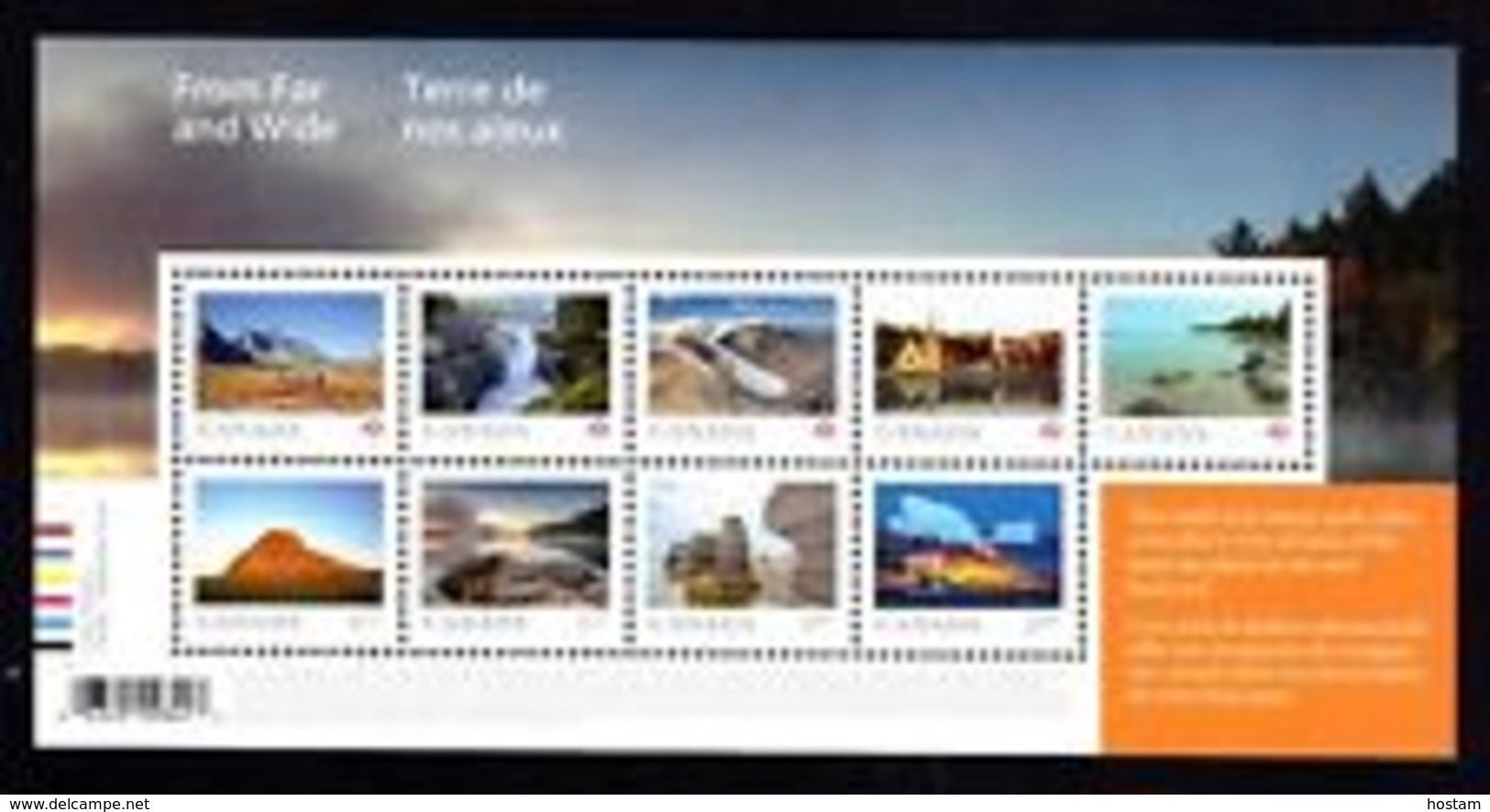 Canada 2019, From And Wide Souvenir Sheet  9 Stamps  MNH  See Description  Below - Blokken & Velletjes