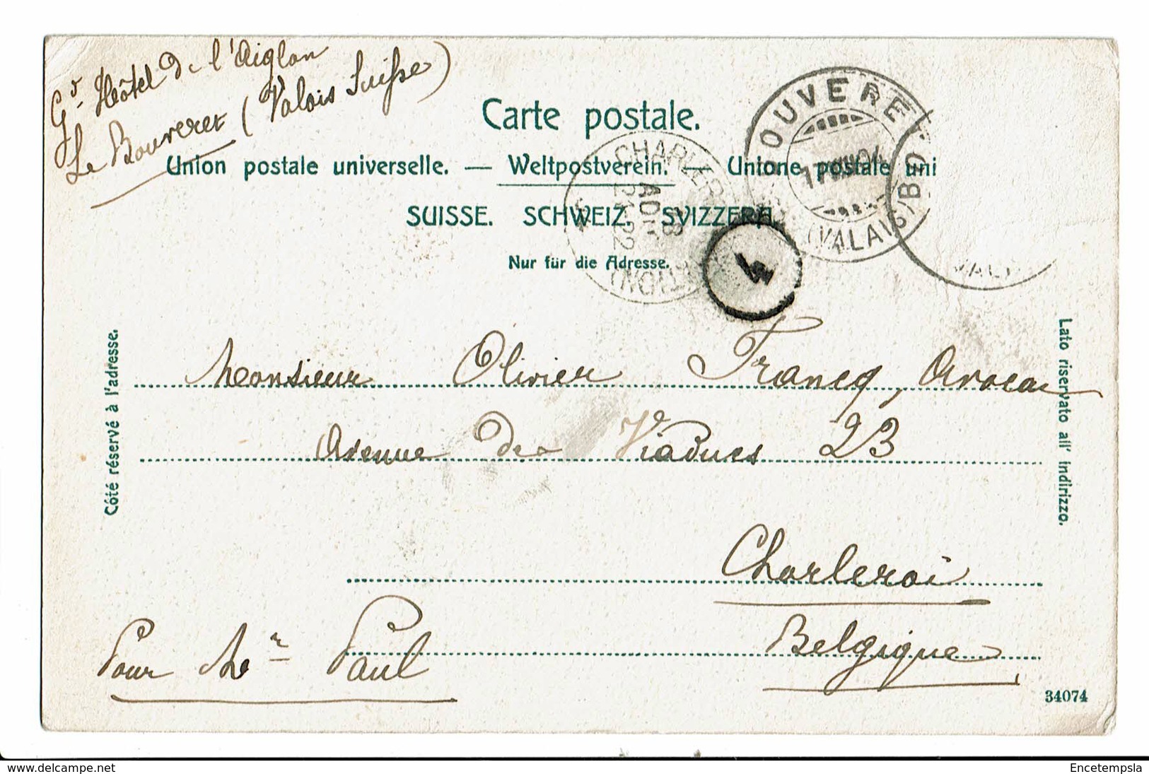 CPA - Carte Postale -Suisse-Une Barque Sur Le  Lac Léman - Dents Du Midi- S5000 - Autres & Non Classés