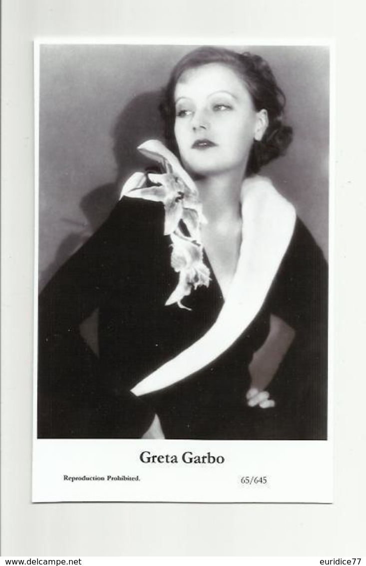 GRETA GARBO - Film Star Pin Up PHOTO POSTCARD - 65-645 Swiftsure Postcard - Künstler