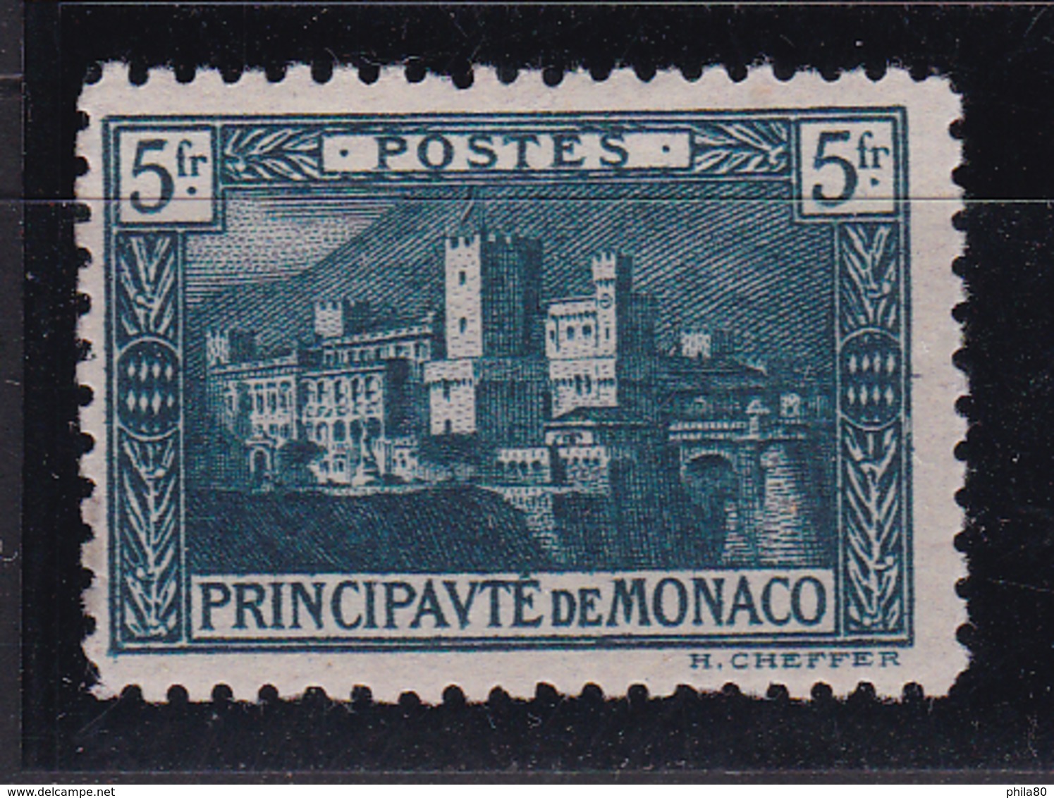 Monaco N°63** Avec Variété Couleur Vert-bleu - Neufs