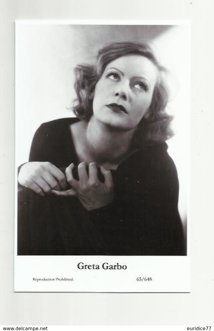 GRETA GARBO - Film Star Pin Up PHOTO POSTCARD - 65-648 Swiftsure Postcard - Artistas