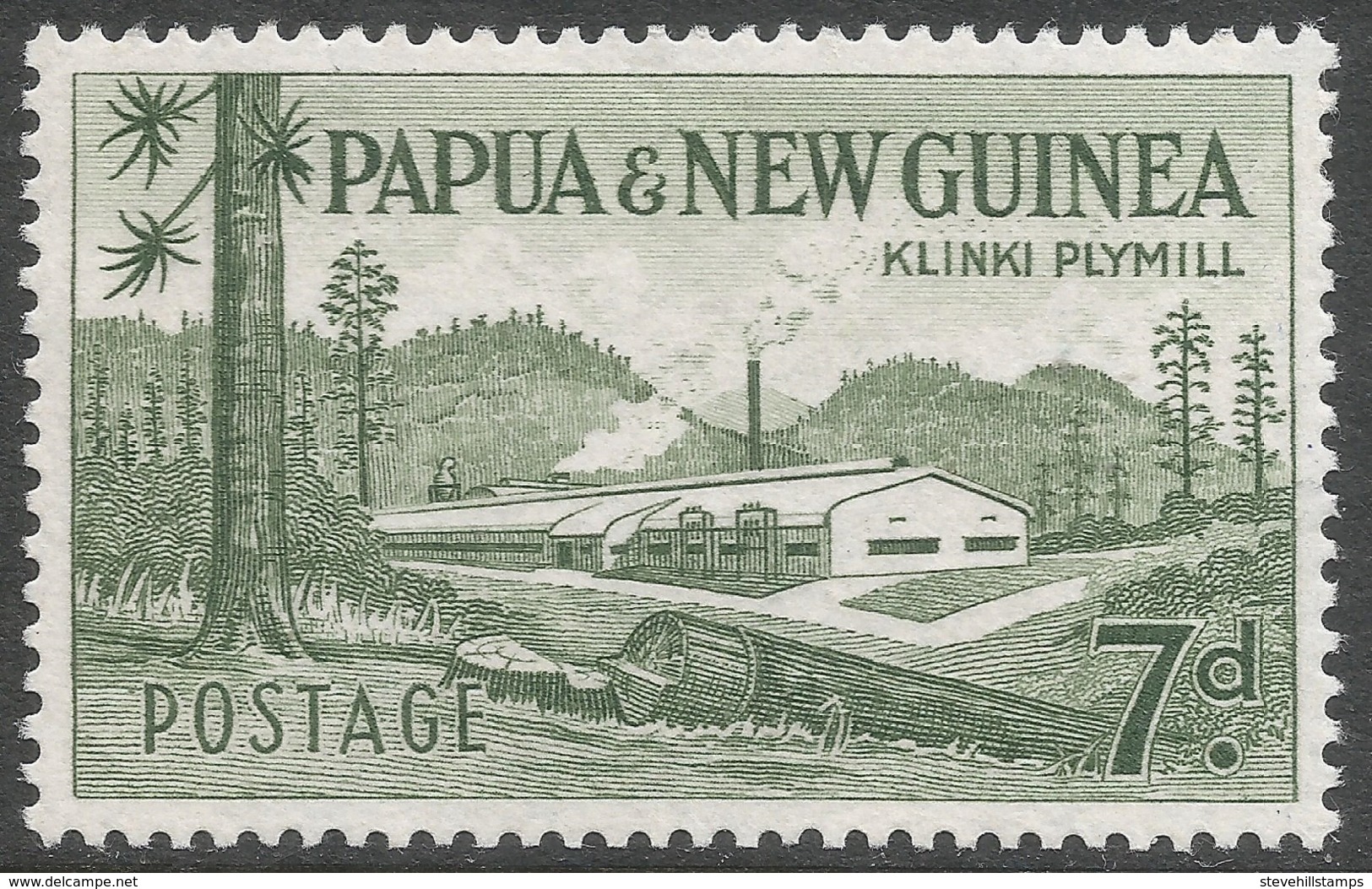 Papua New Guinea. 1958-60 Definitives. 7d MH. SG 20 - Papua New Guinea
