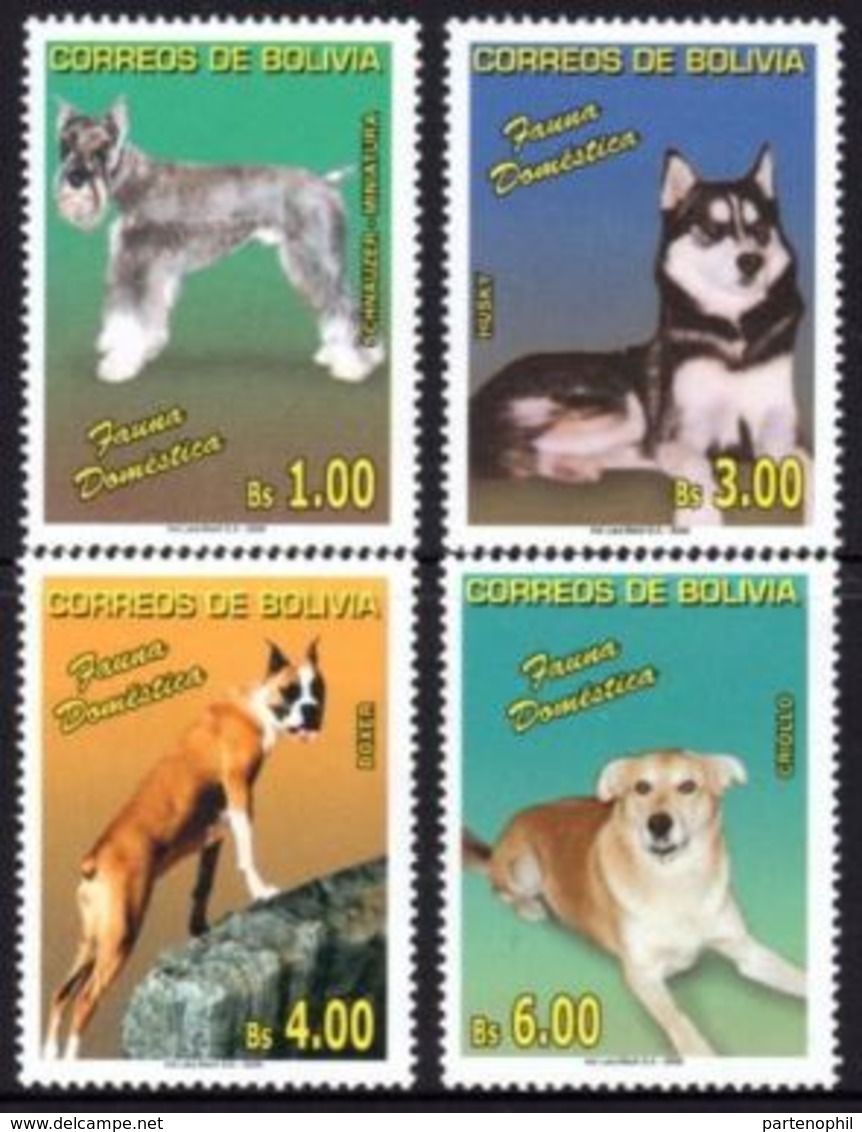 BOLIVIA 2006 Cani FAUNA,DOGS YV 1256-9 Mi 1673-6 MNH - Cani