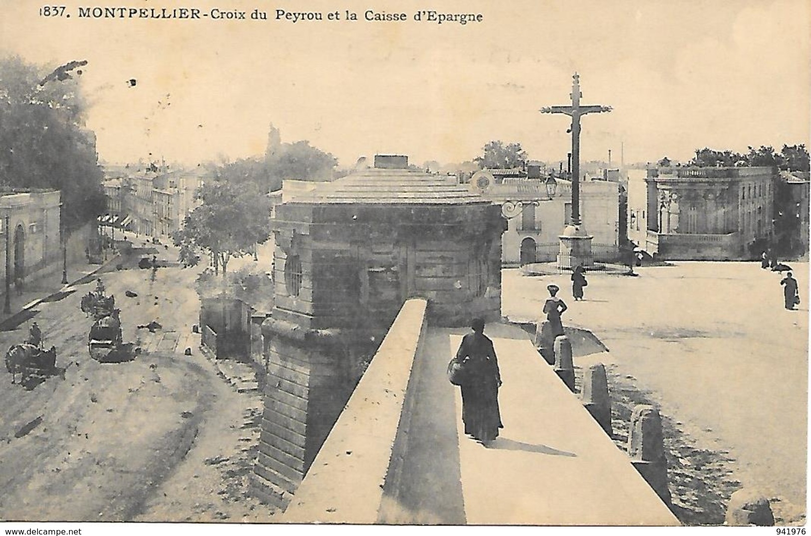 34 MONTPELLIER CROIX DU PEROU ET LA CAISSE EPARGNE - Montpellier