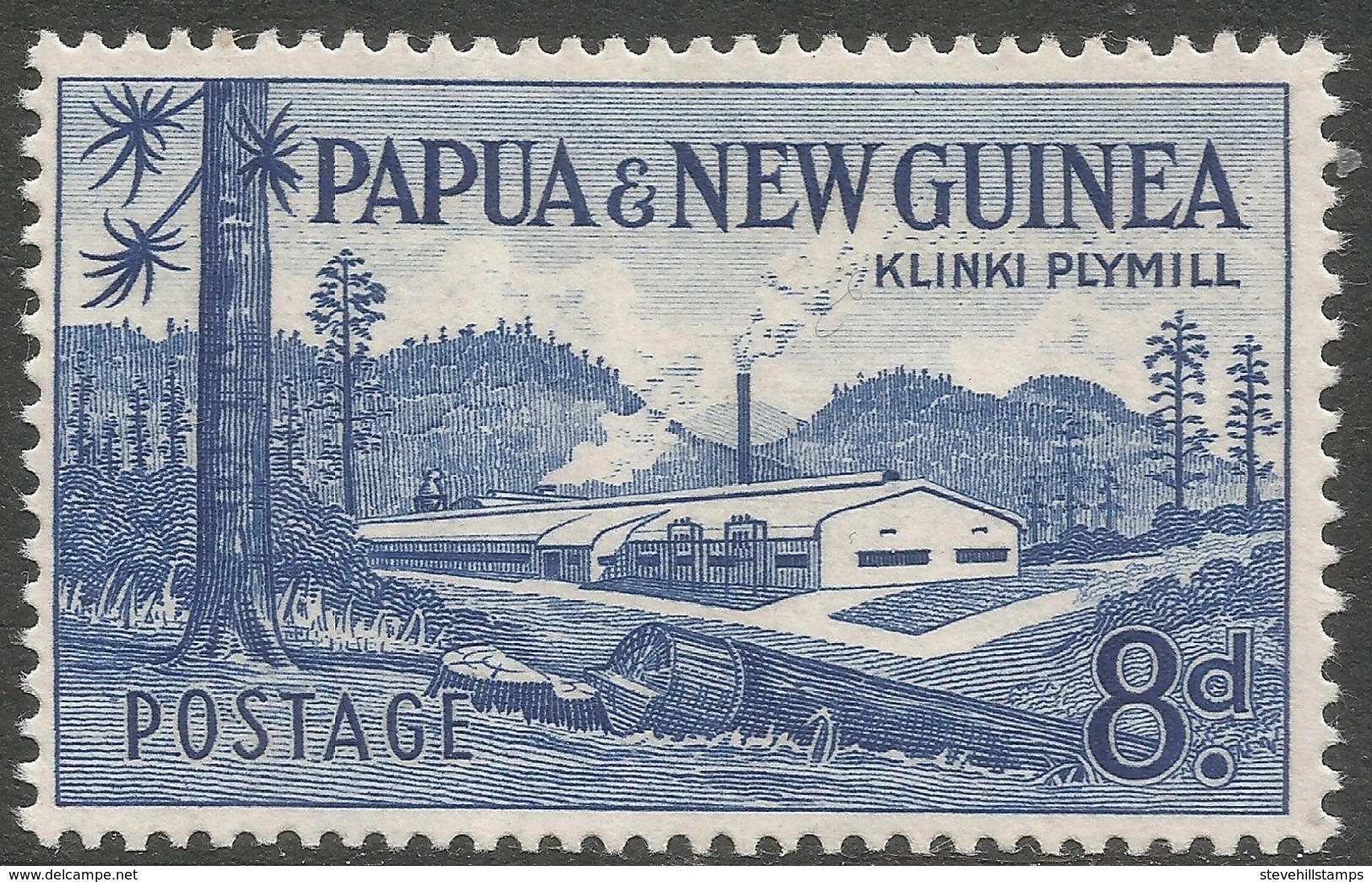 Papua New Guinea. 1958-60 Definitives. 8d MH. SG 21 - Papua New Guinea