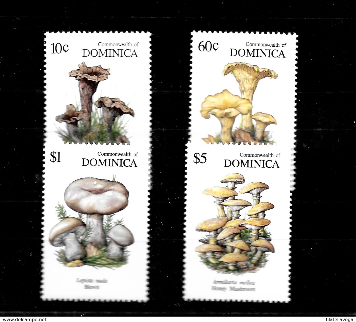 Serie De Dominica Nº Yvert 1259/62 ** SETAS (MUSHROOMS) - Dominica (1978-...)