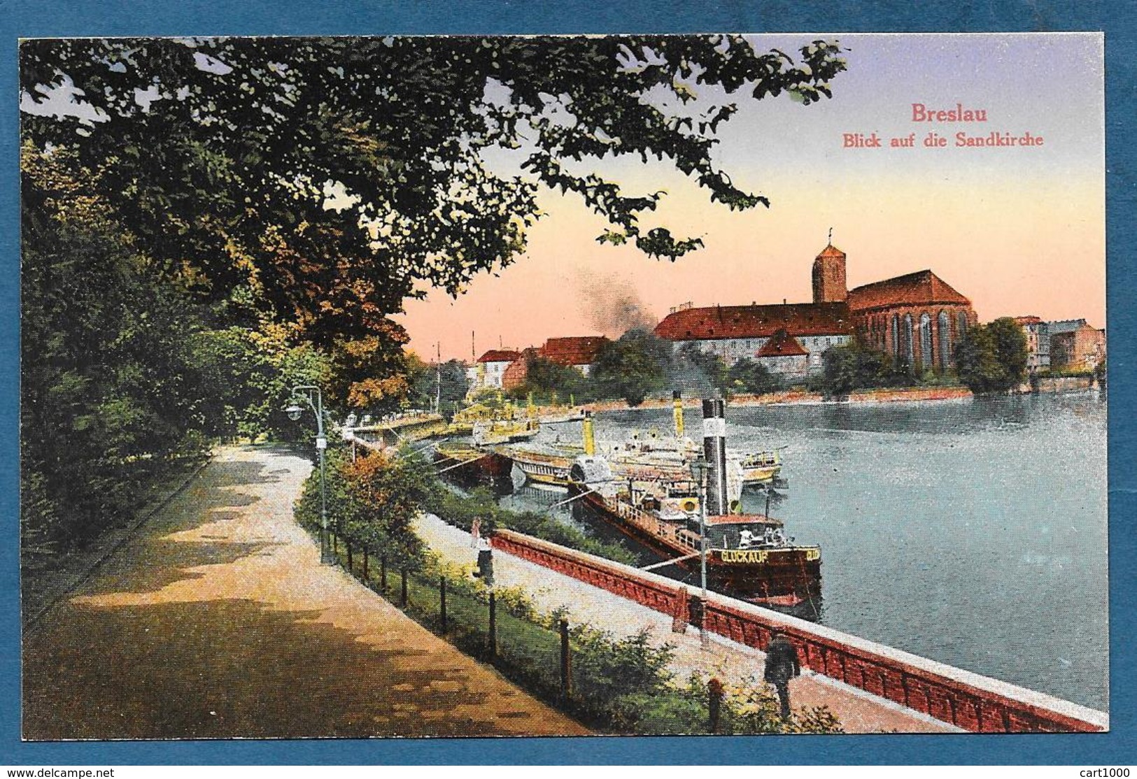 BRESLAU BRESLAVIA BLICK AUF DIE SANDKIRCHE UNUSED - Polonia