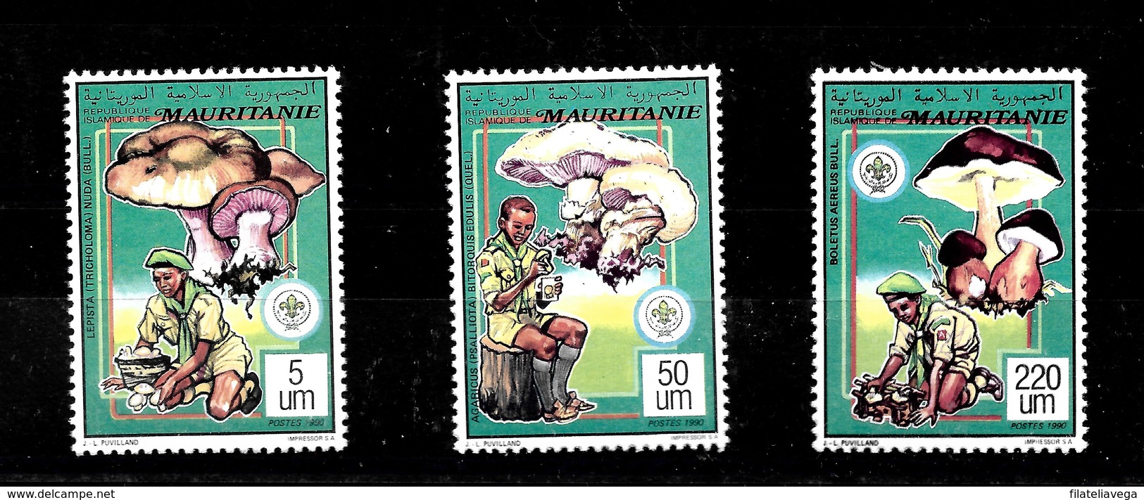 Serie De Mauritania Nº Yvert 643/45 ** SETAS (MUSHROOMS) - Mauritanie (1960-...)