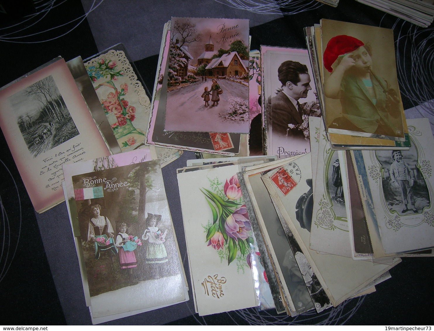 Lot 1000 Cartes Postales Fantaisie Format 9x14 Artiste Enfant Femme Paysage Animaux Couple Fleurs Voeux Decoupis Etc - 500 CP Min.