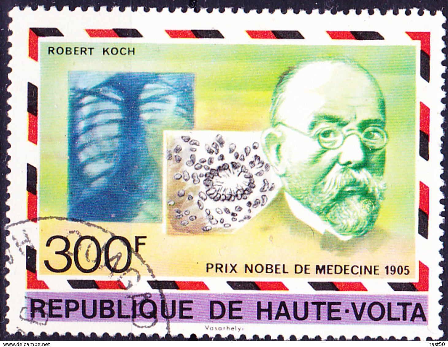 Obervolta Upper Haute - Nobelpreis R. Koch 1905 (Mi.Nr.: 688) 1977 - Gest Used Obl - Haute-Volta (1958-1984)