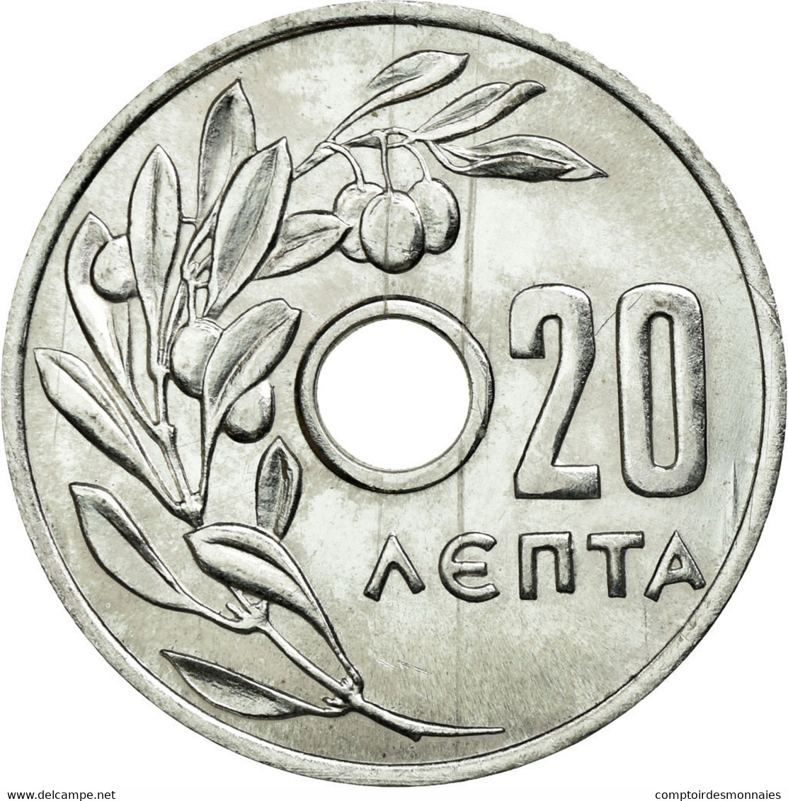 Monnaie, Grèce, 20 Lepta, 1959, SUP, Aluminium, KM:79 - Grèce