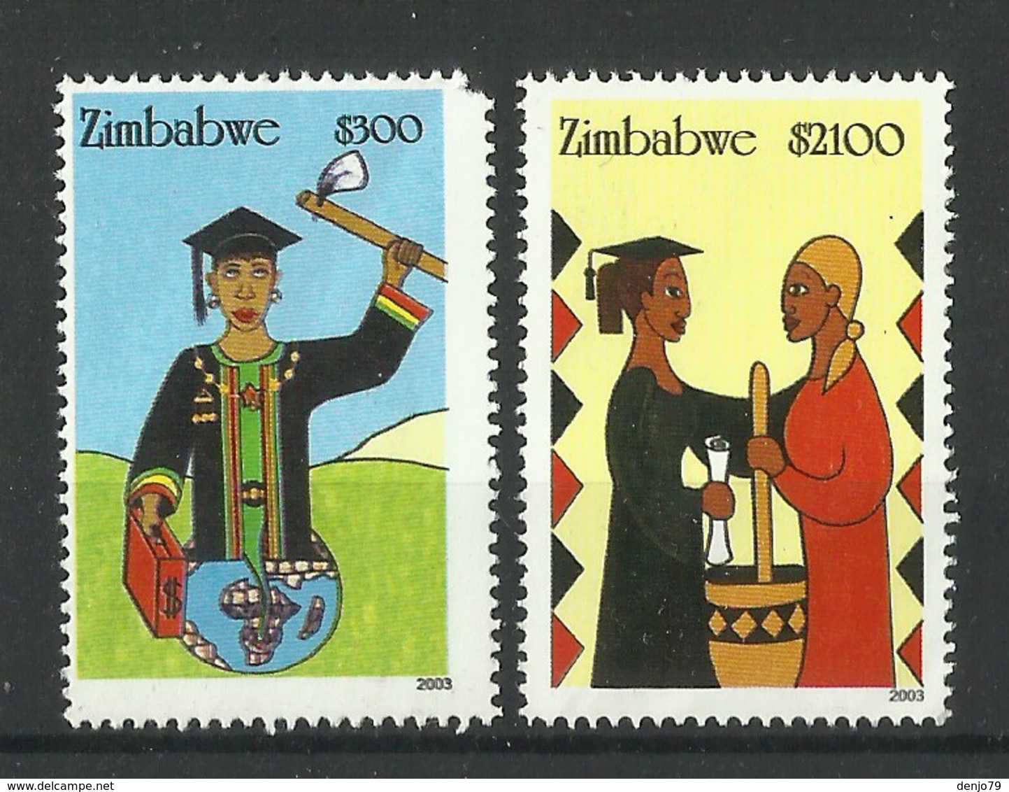 ZIMBABWE 2003 EMPOWERMENT OF WOMEN SET MNH - Zimbabwe (1980-...)